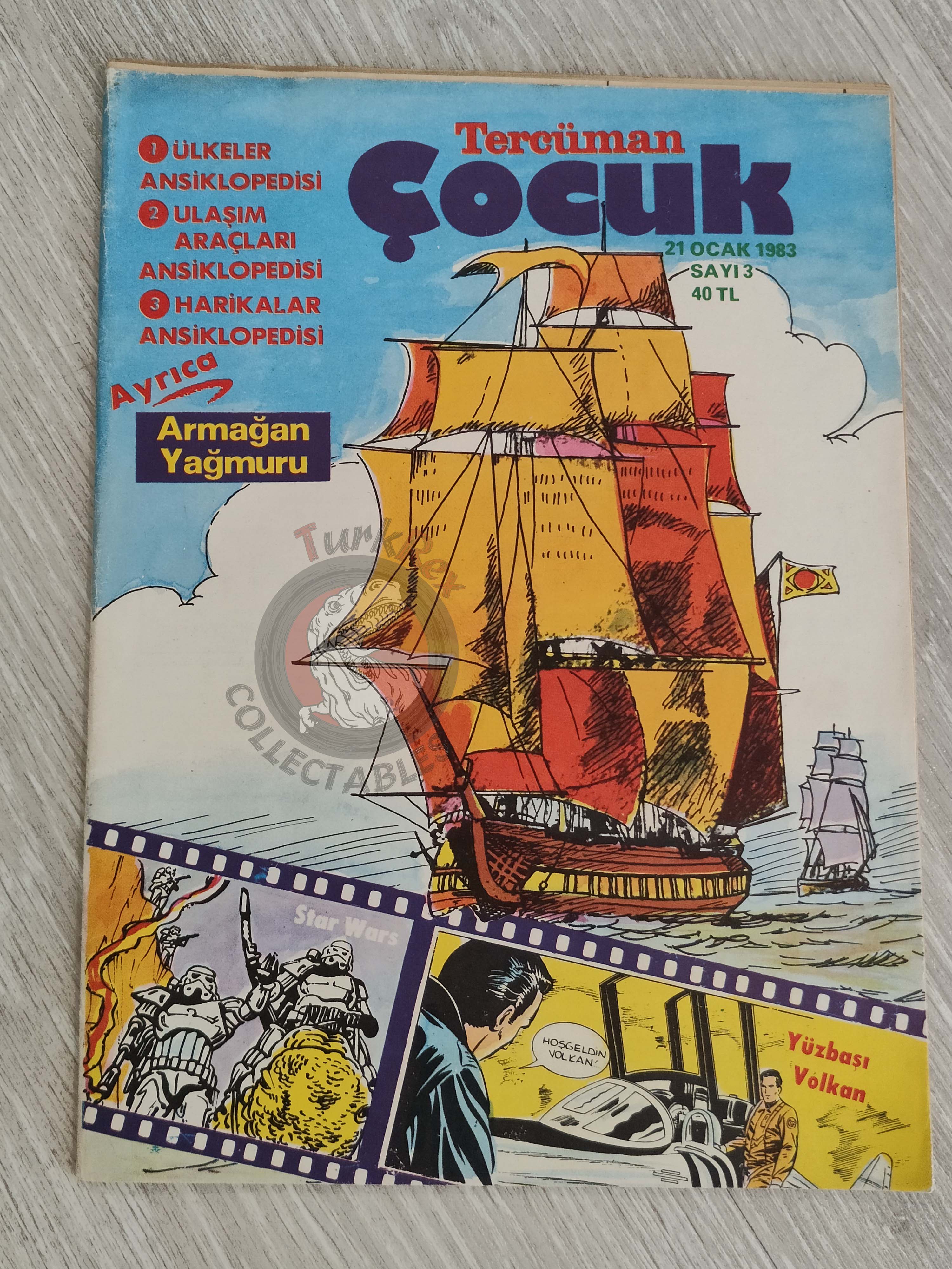 Tercüman Çocuk #3 1983 Turkish Comic Turkey Star Wars #31 Pink Panther Corentin