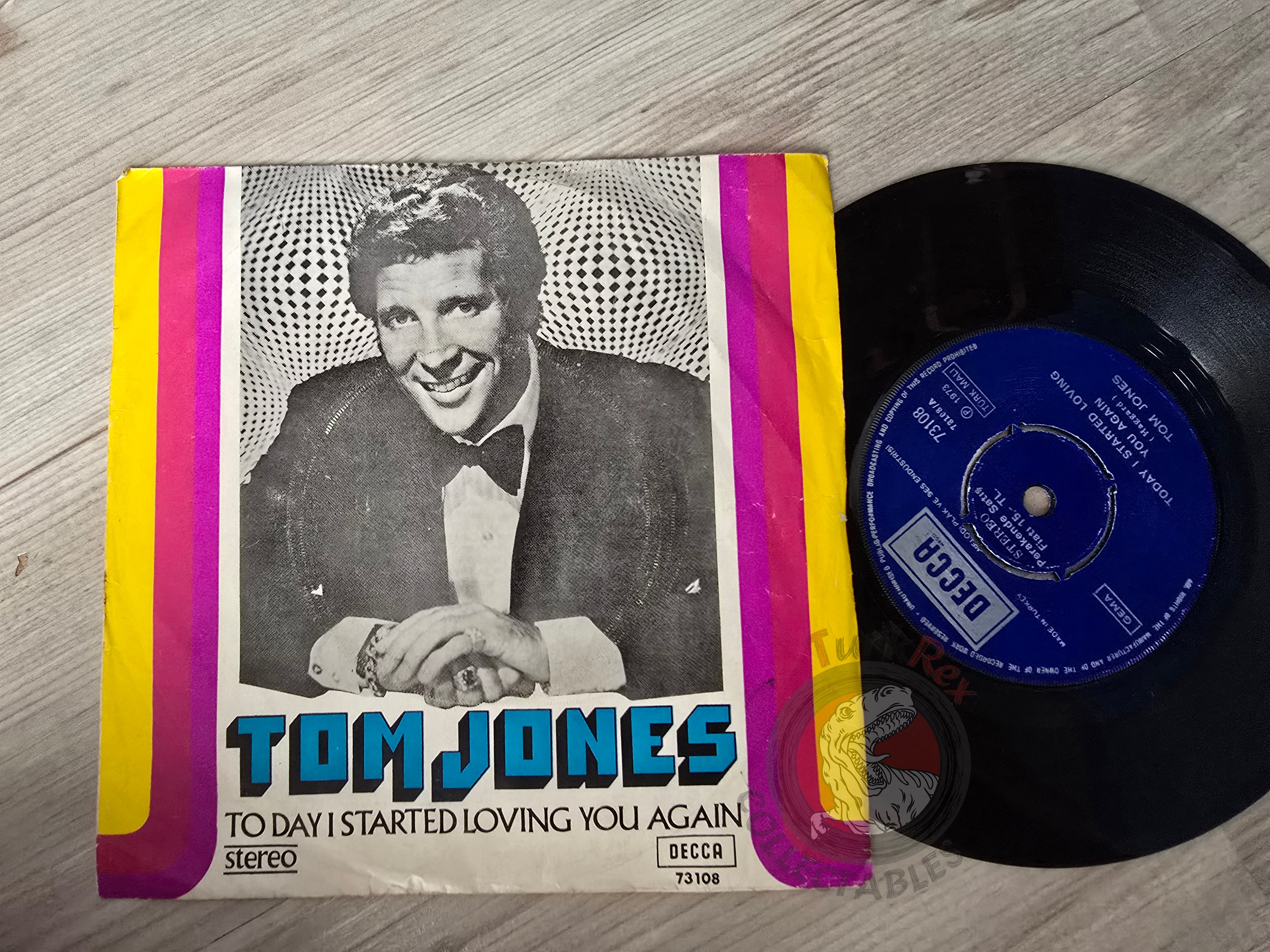 Tom Jones – Today I Started Loving You Again 7" Promo Turkish Pressing Vinyl Turkey Edition