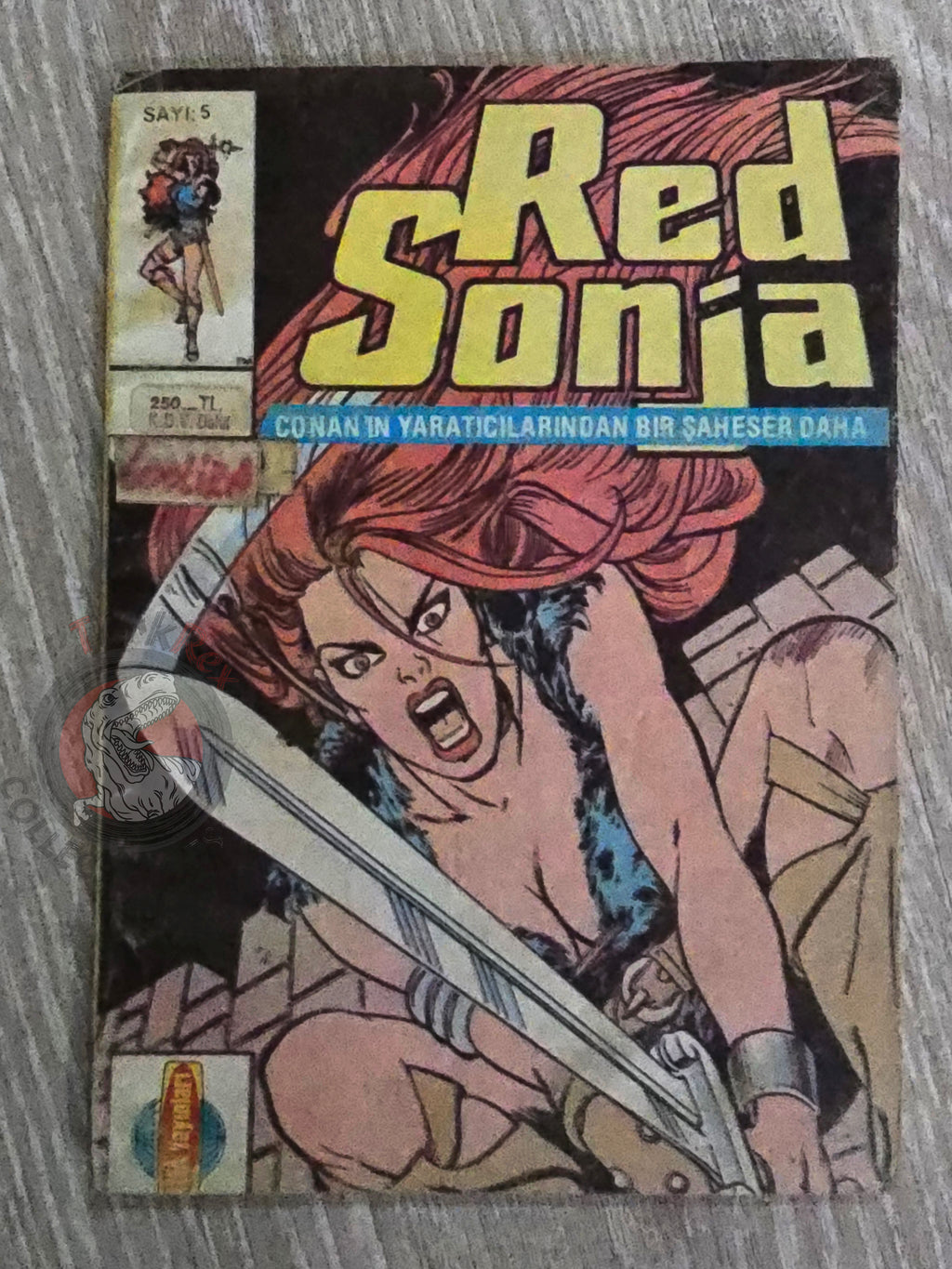 Red Sonja #5 1986 Turkish Comic Turkey Cover #11 - #4 Indiana Jones #16