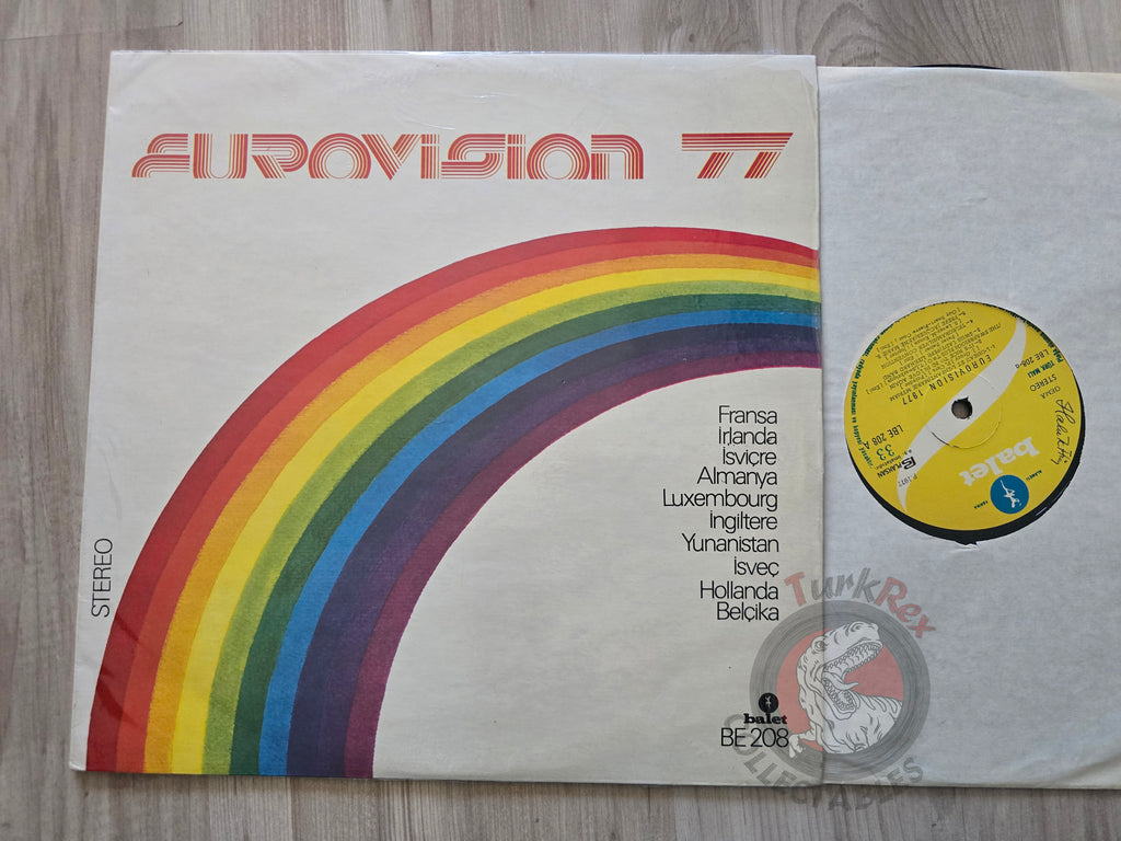 Various – Eurovision '77 Turkish Pressing Vinyl Turkey Edition