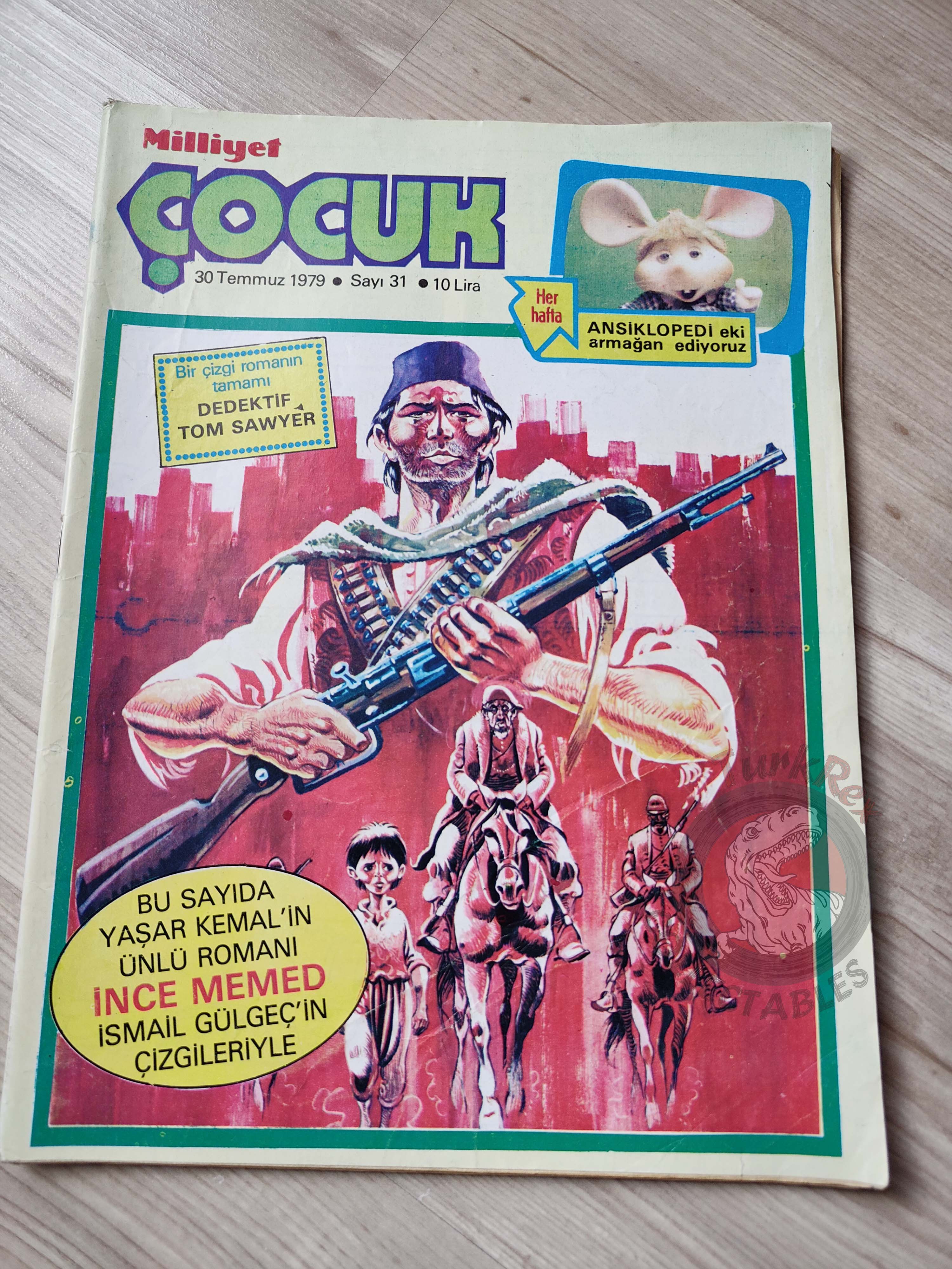 Milliyet Çocuk #31 1979 Turkish Comic Turkey Joyas Literarias Juveniles #60 Mark Twain