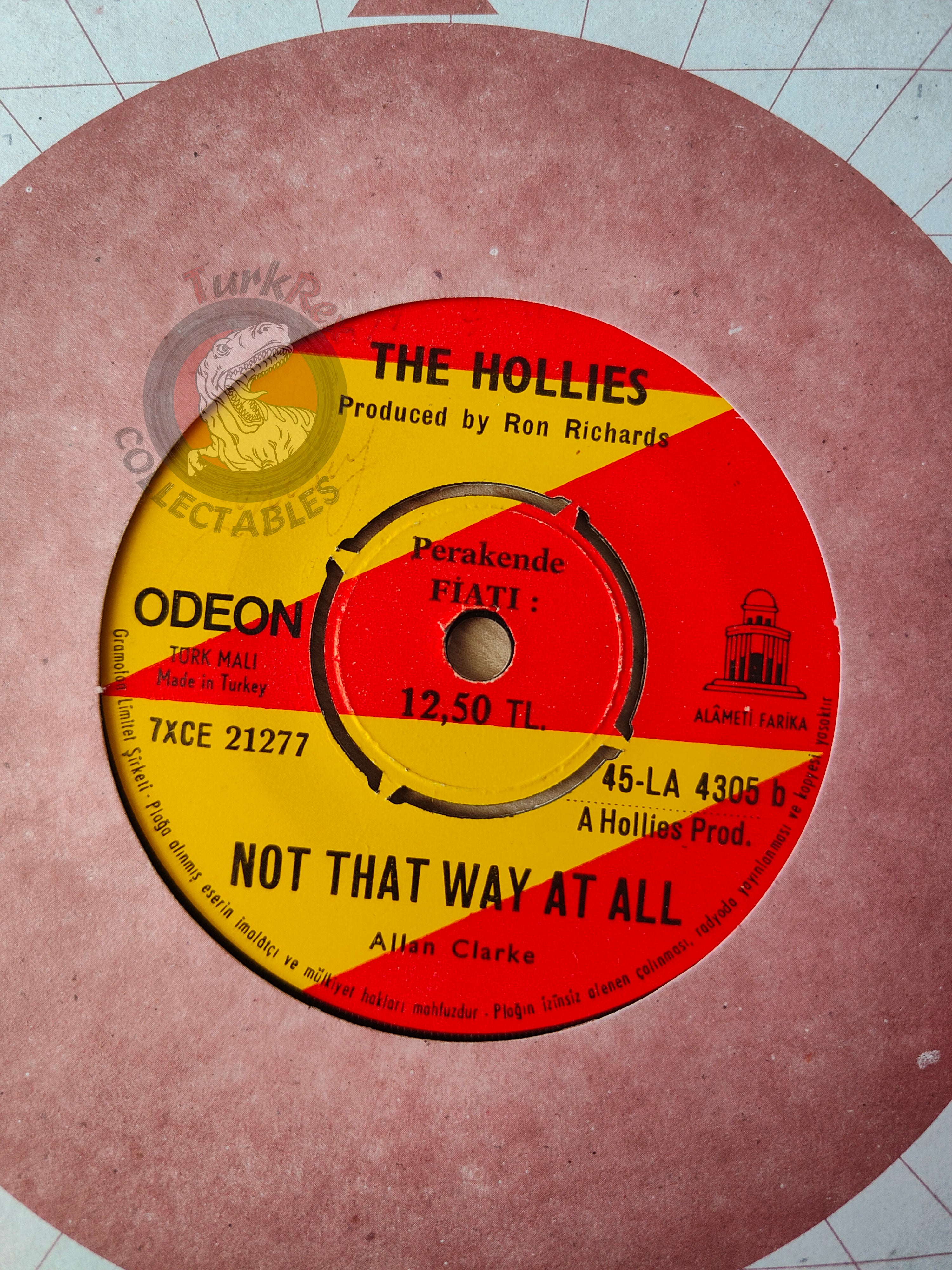 The Hollies – Sorry Suzanne 7" Turkish Pressing Vinyl Turkey Edition