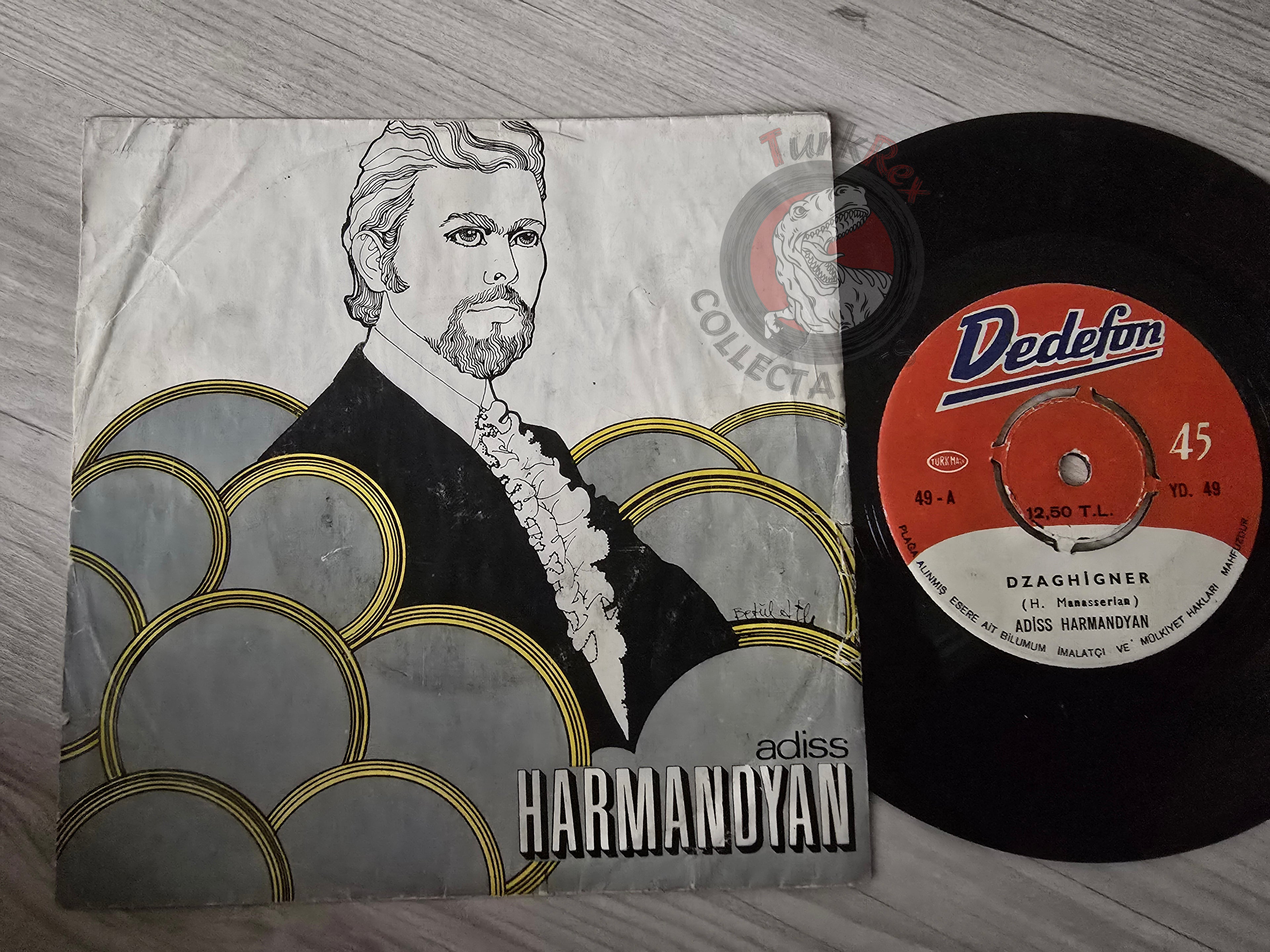 Adiss Harmandyan – Dzaghigner 7" Turkish Pressing Vinyl Turkey Edition Armenian Armenia