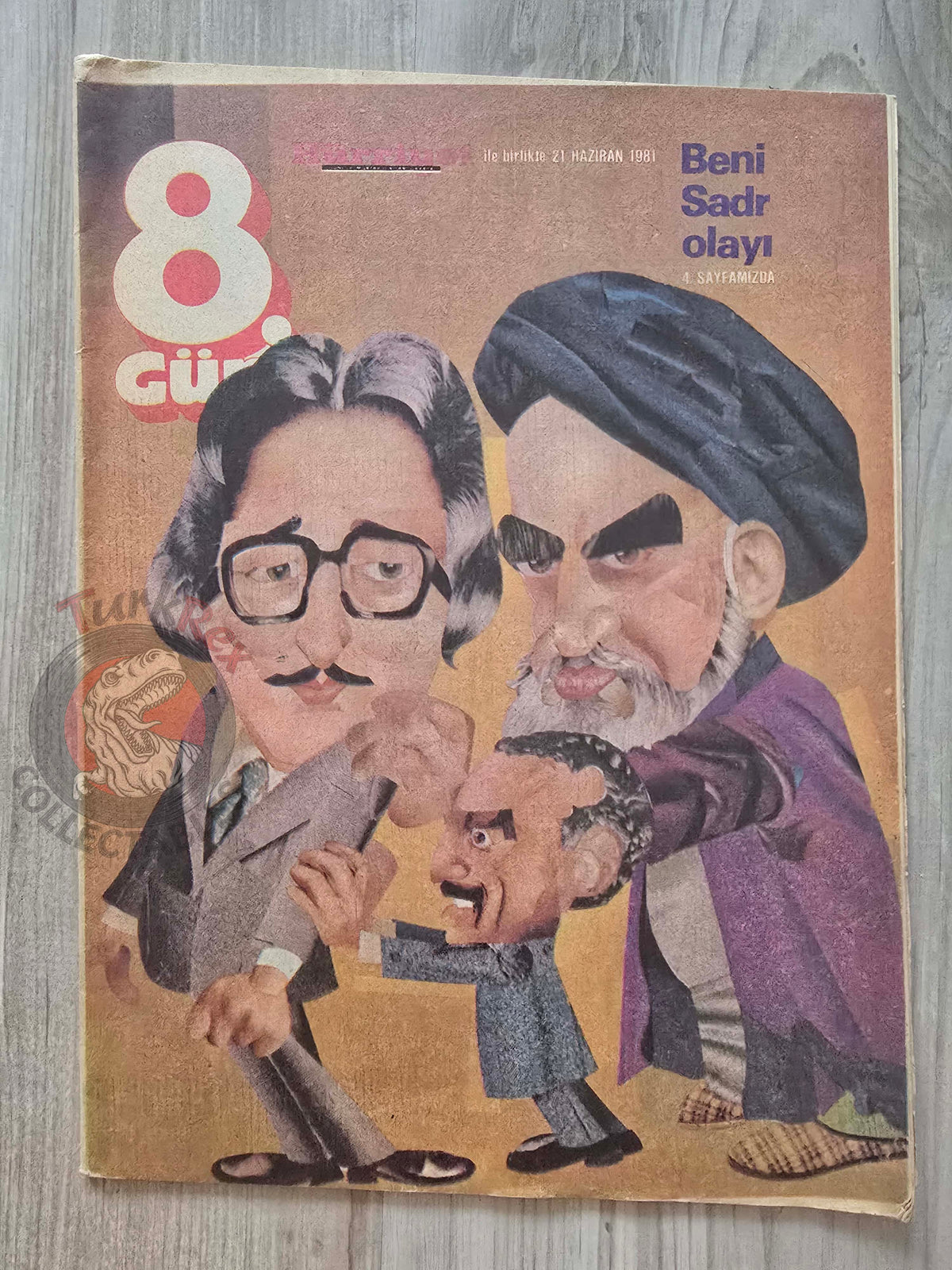 Turkish Magazine 8. Gün Turkey 1981 The Bani Sadr Affair Iran Ruhollah Khomeini Isabelle Adjani
