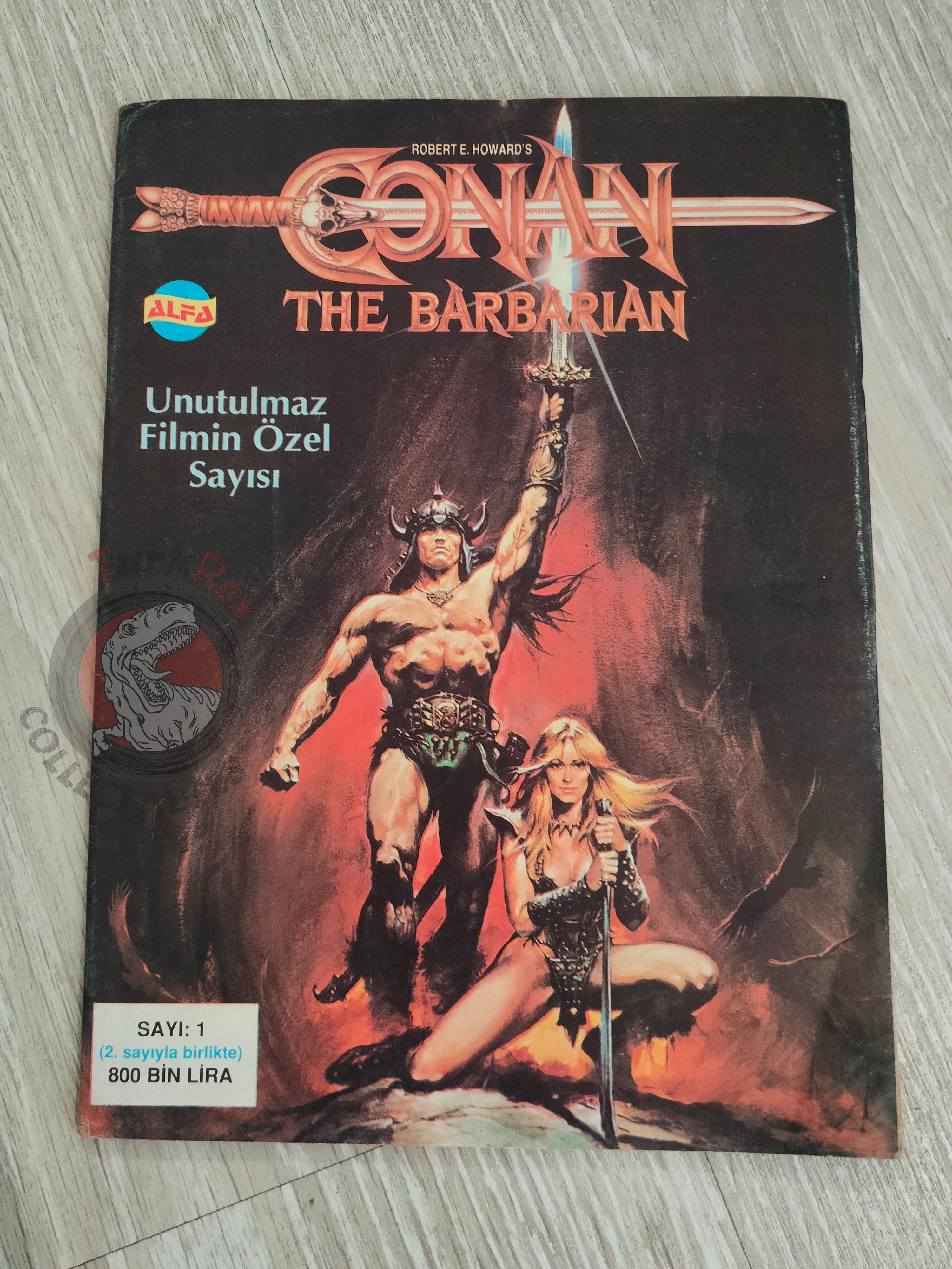 Conan #1 Marvel Super Special Magazine Issue Turkish Comic Turkey