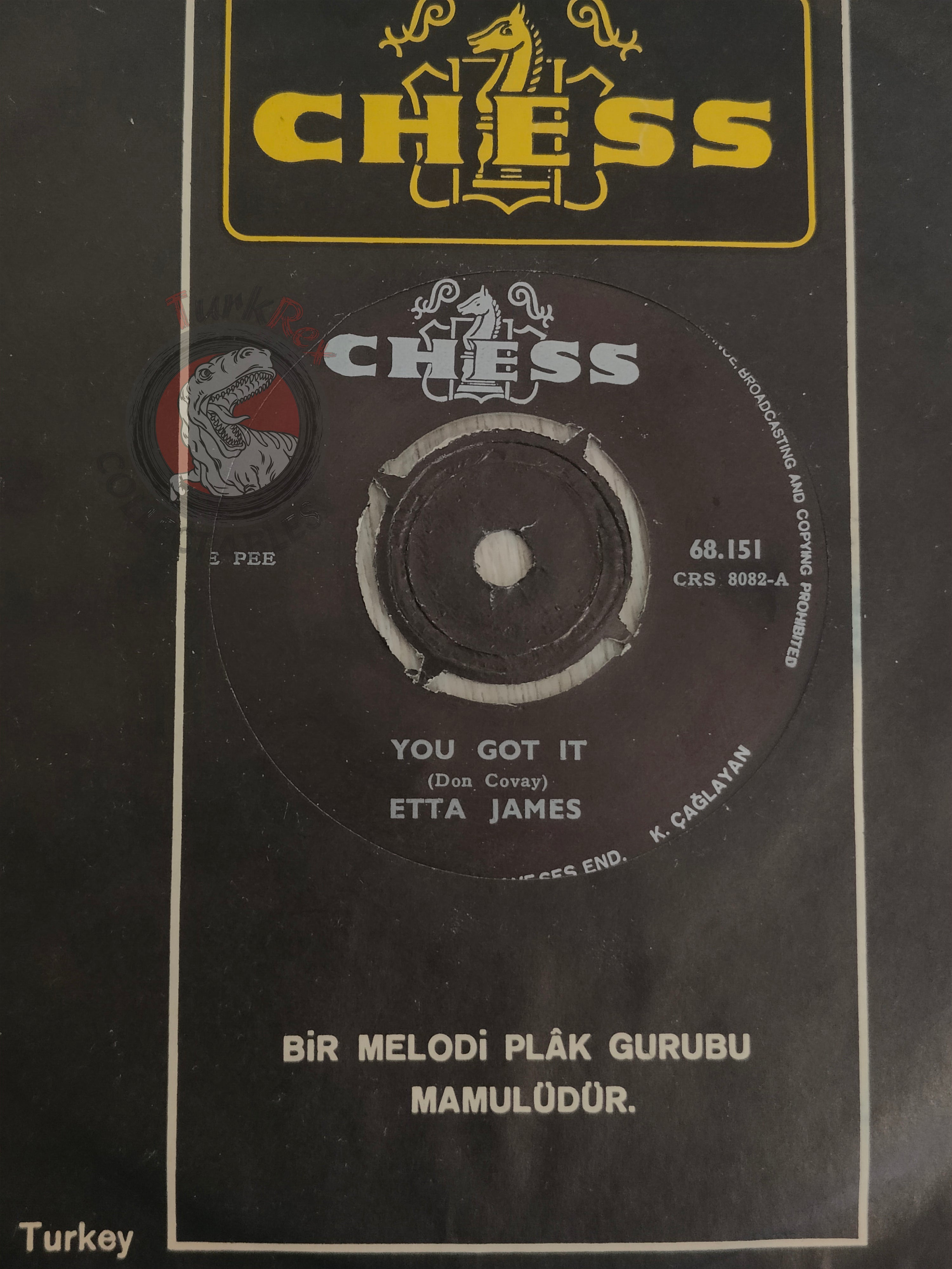 Etta James – You Got It / Fire 7" Turkish Pressing Vinyl Turkey Edition