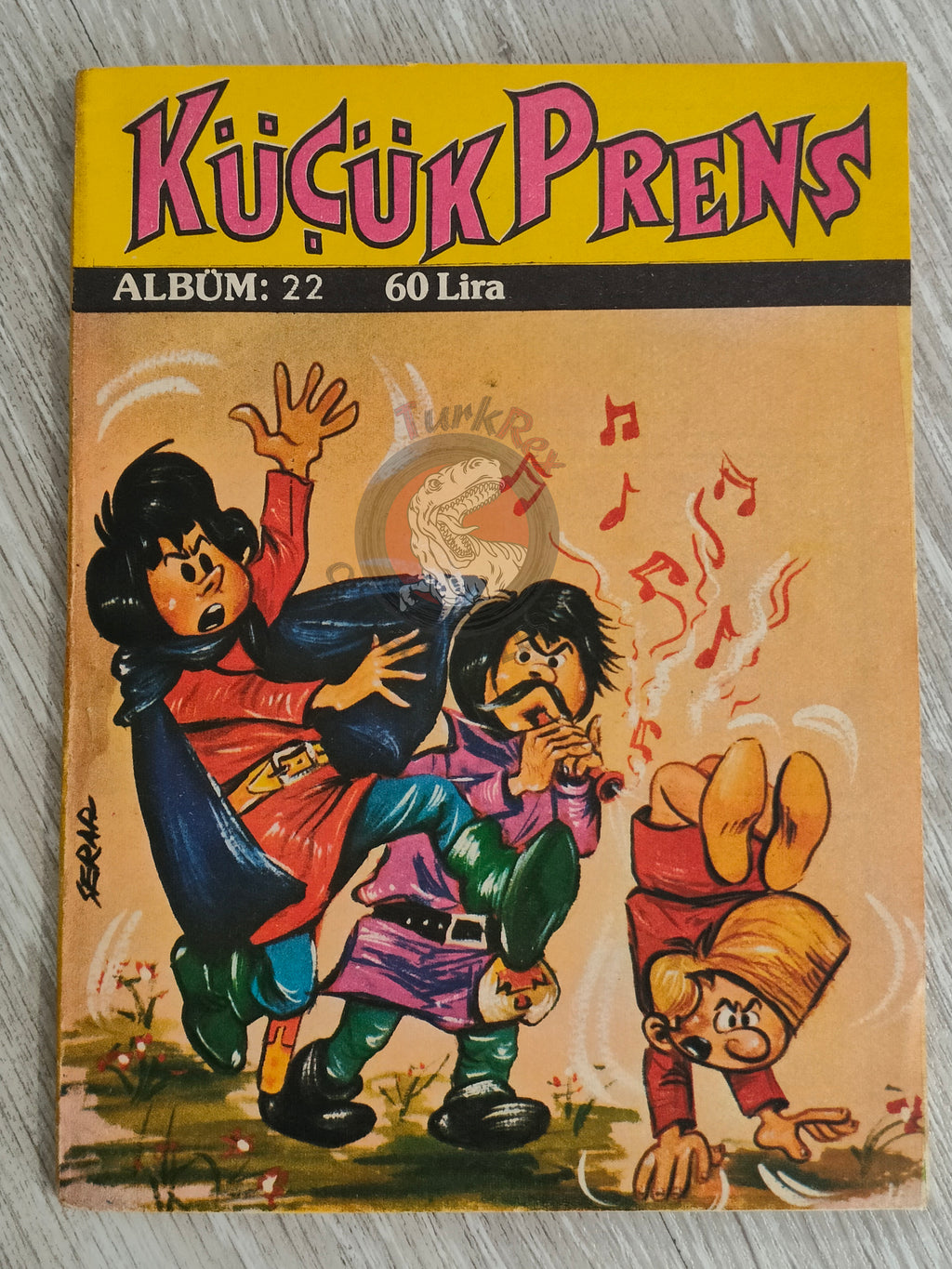 Johan et Pirlouit #22 1982 Turkish Comic Turkey La Flûte à Six Schtroumpfs #9 The Smurfs