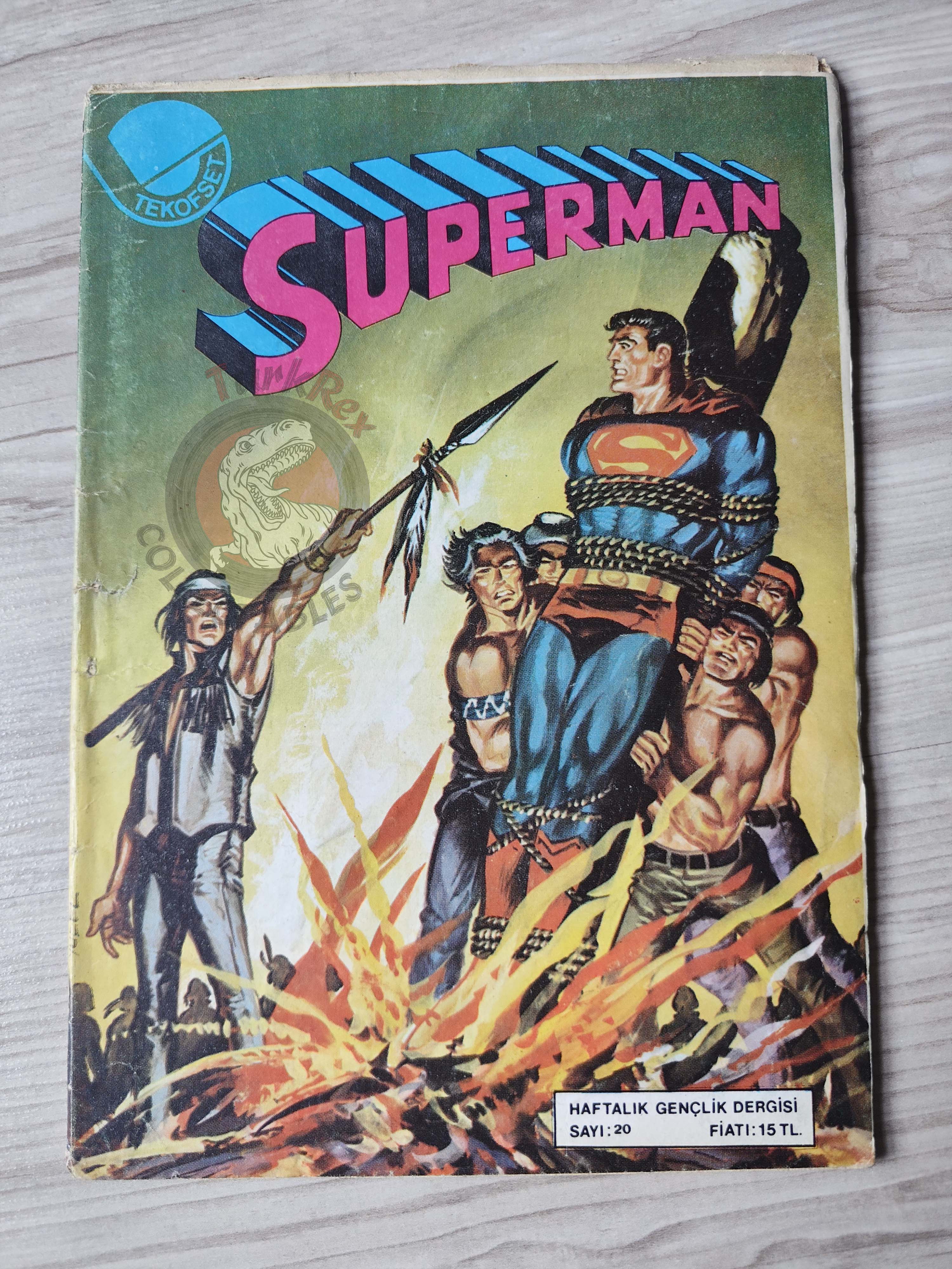 Superman #20 1980 Turkish Comic Turkey Action Comics  #402 #406 #432