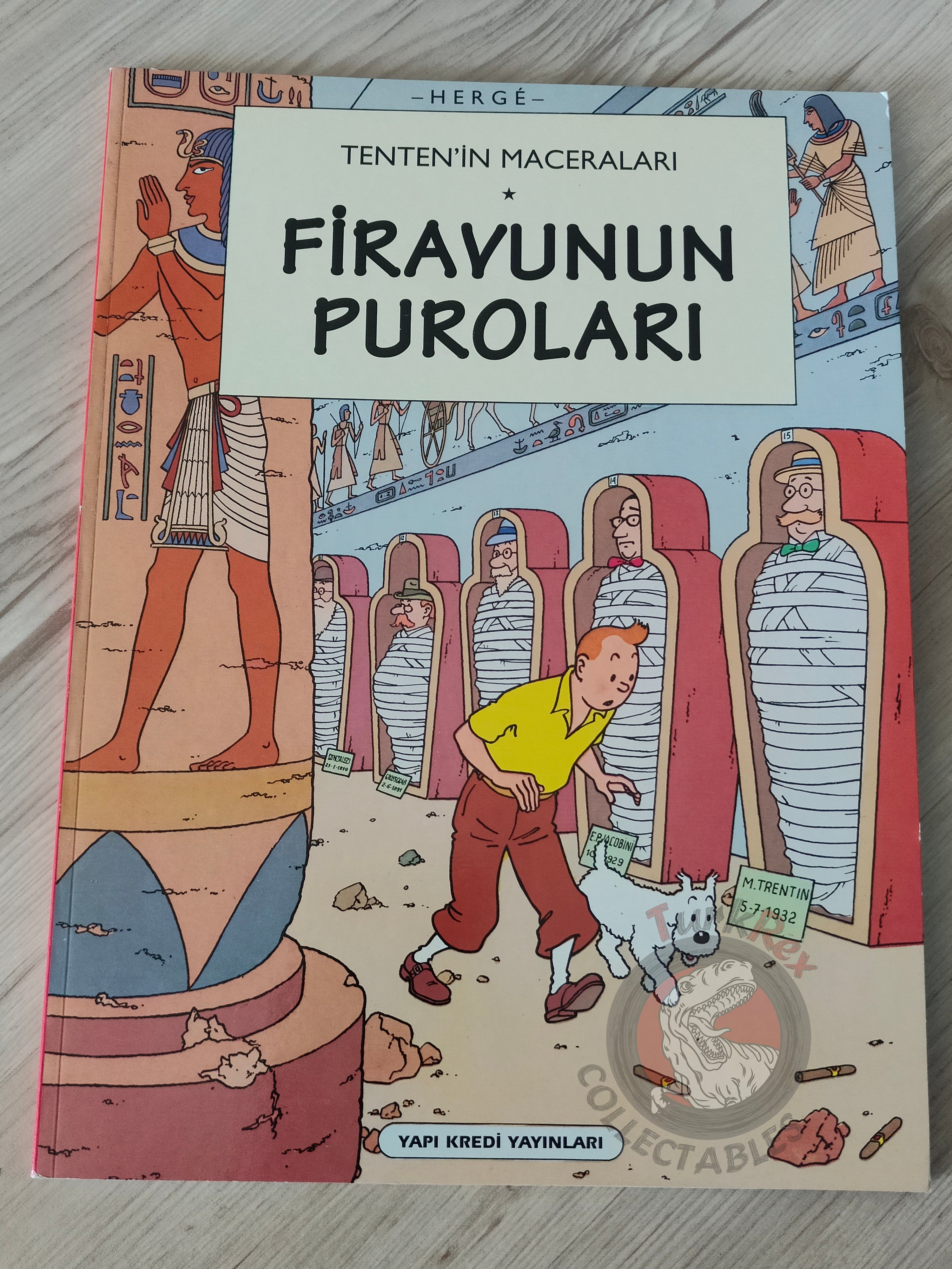 Tintin – Cigars of the Pharaoh 1997 Turkish Edition Comic Turkey 1st YKY