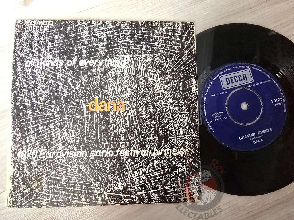 Dana – All Kinds Of Everything 7" Turkish Pressing Vinyl Turkey Edition Eurovision
