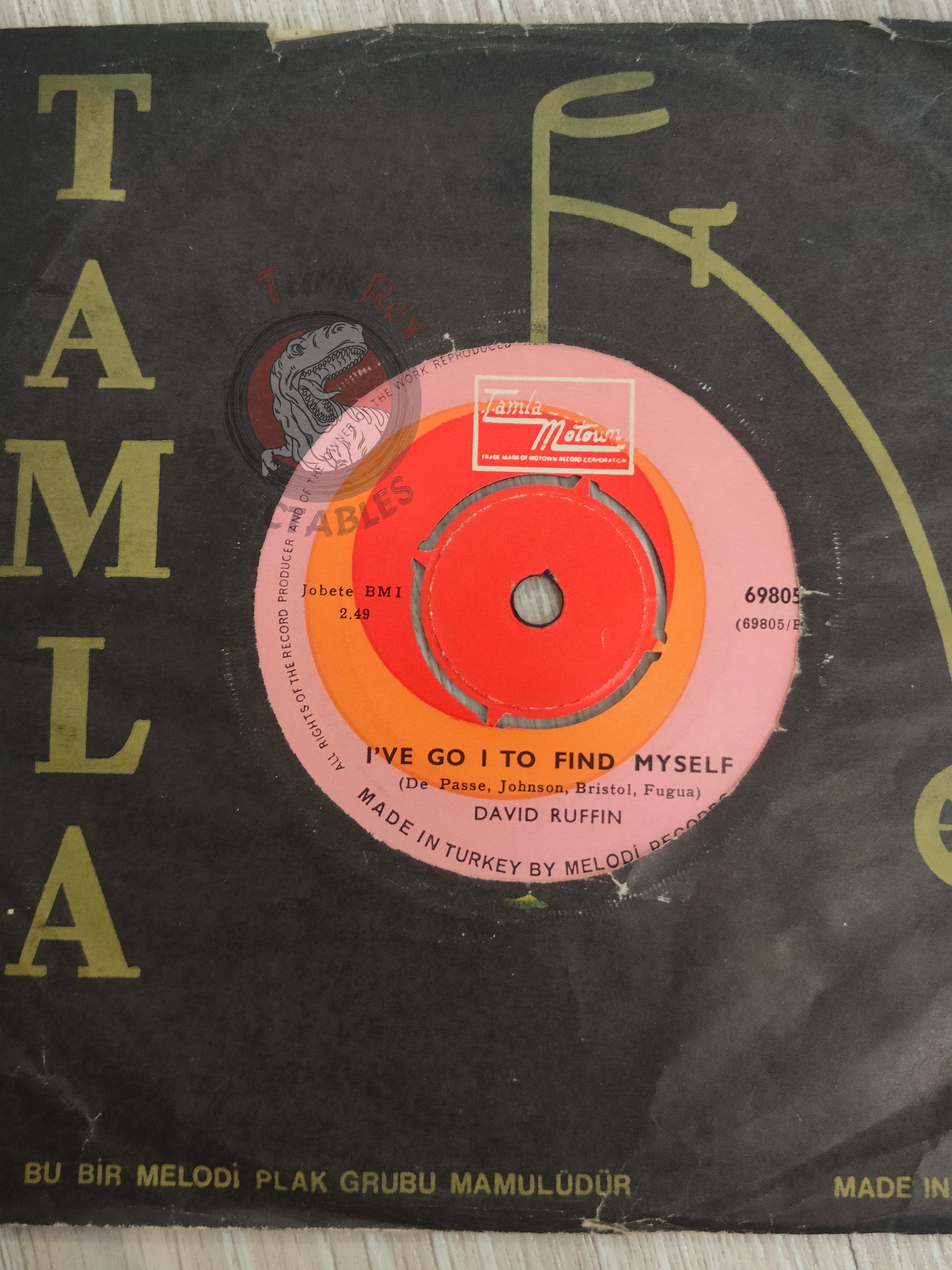 David Ruffin – My Whole World Ended 7" Turkish Pressing Vinyl Turkey Edition