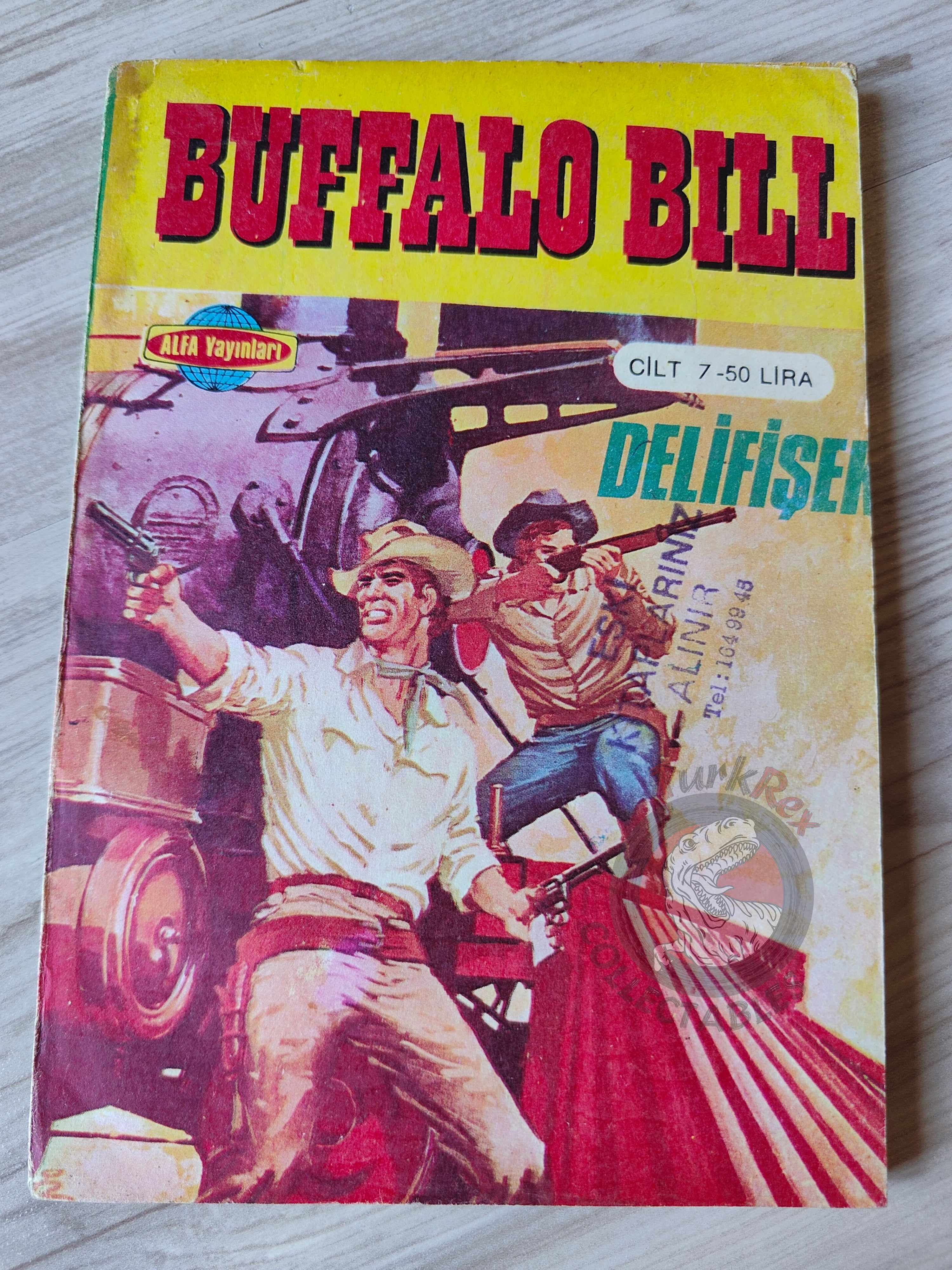 Buffalo Bill  –  Volume  #7 1981 Turkish Comic Turkey Marshal, le shérif de Dodge City