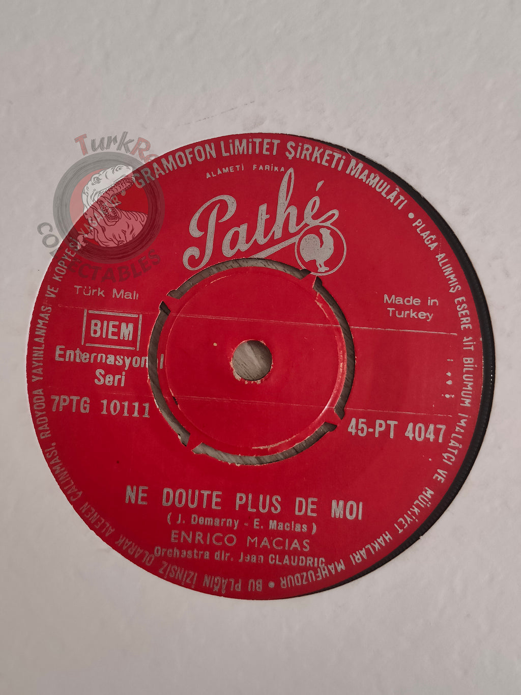 Enrico Macias – Notre Place Au Soleil 7" Turkish Pressing Red Vinyl Turkey Edition