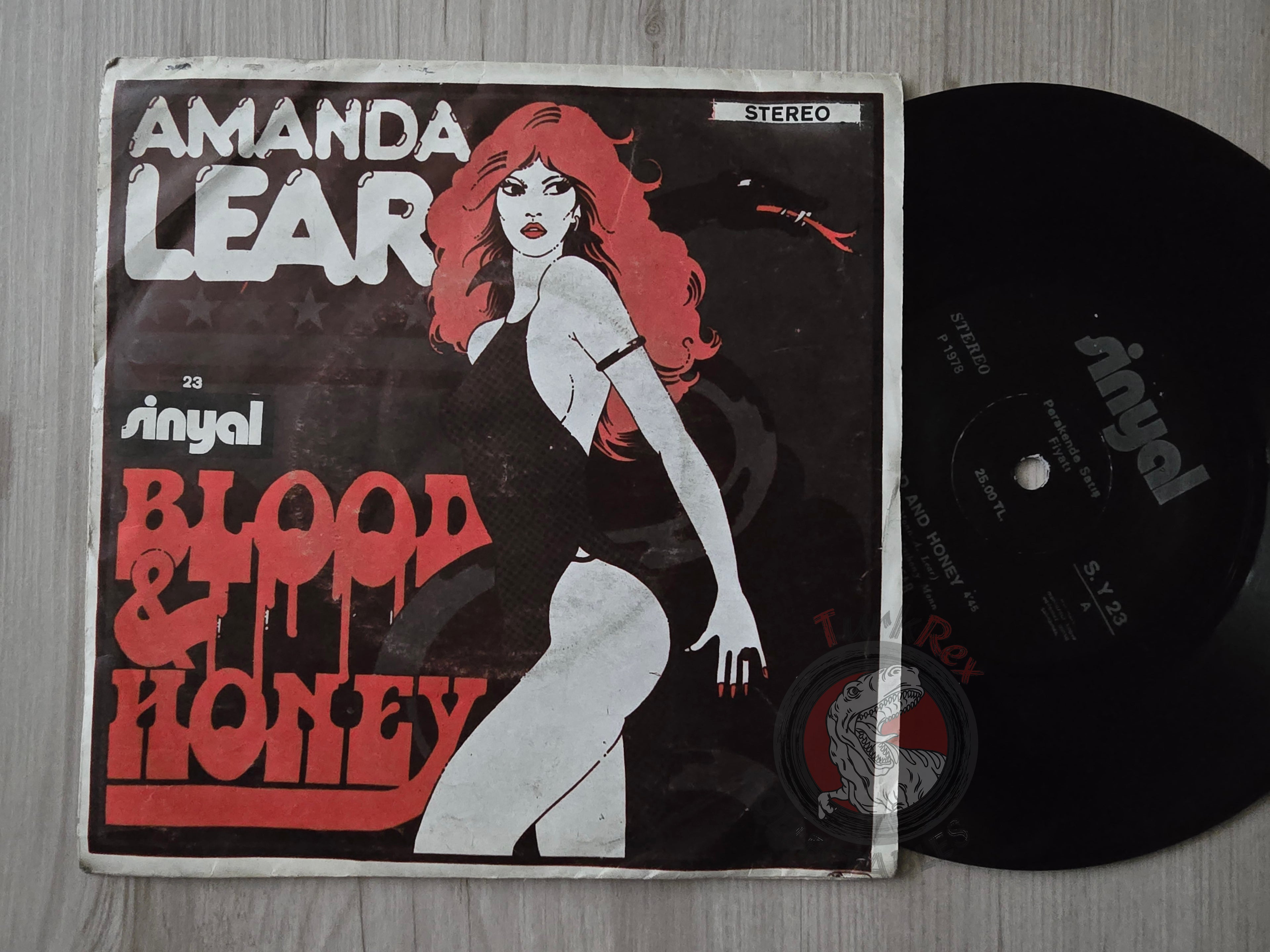 Amanda Lear – Blood & Honey 7" Turkish Pressing Vinyl Turkey Edition