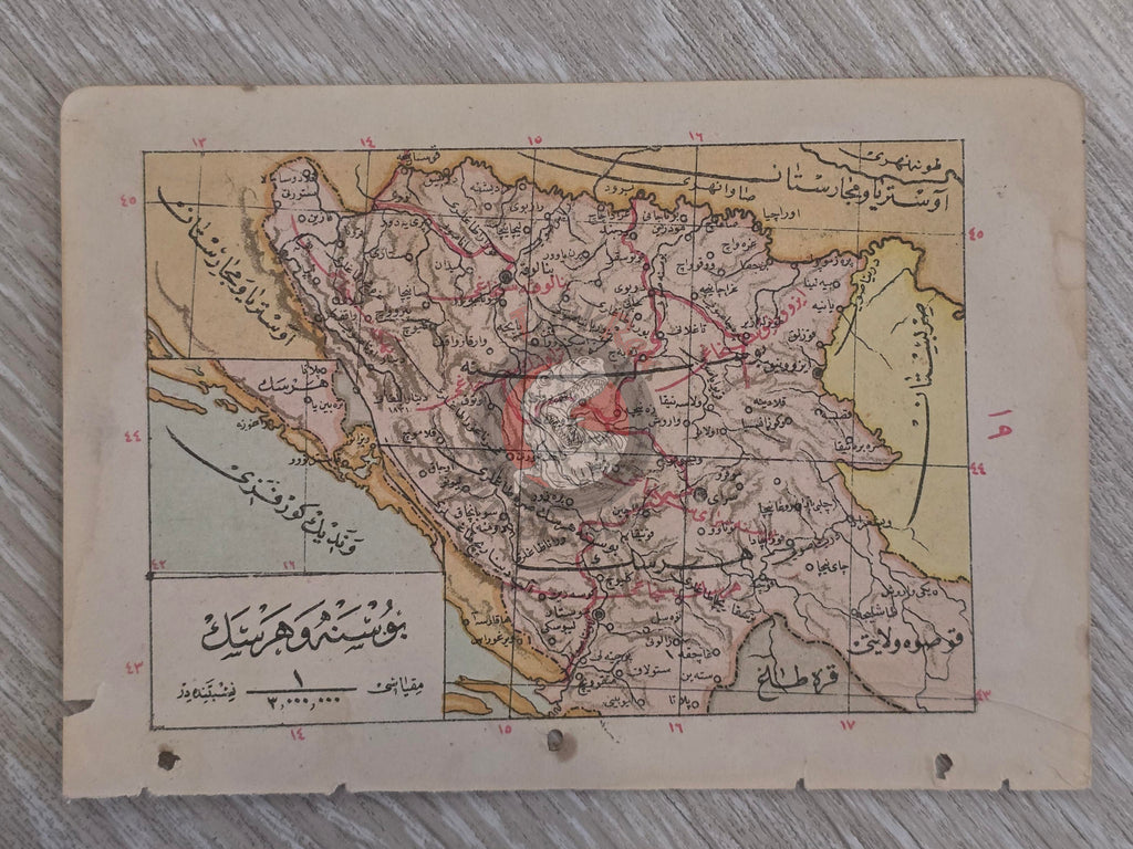 Bosnia Bulgaria 1905 Ottoman Atlas Map İbrahim Hilmi Crotia 2
