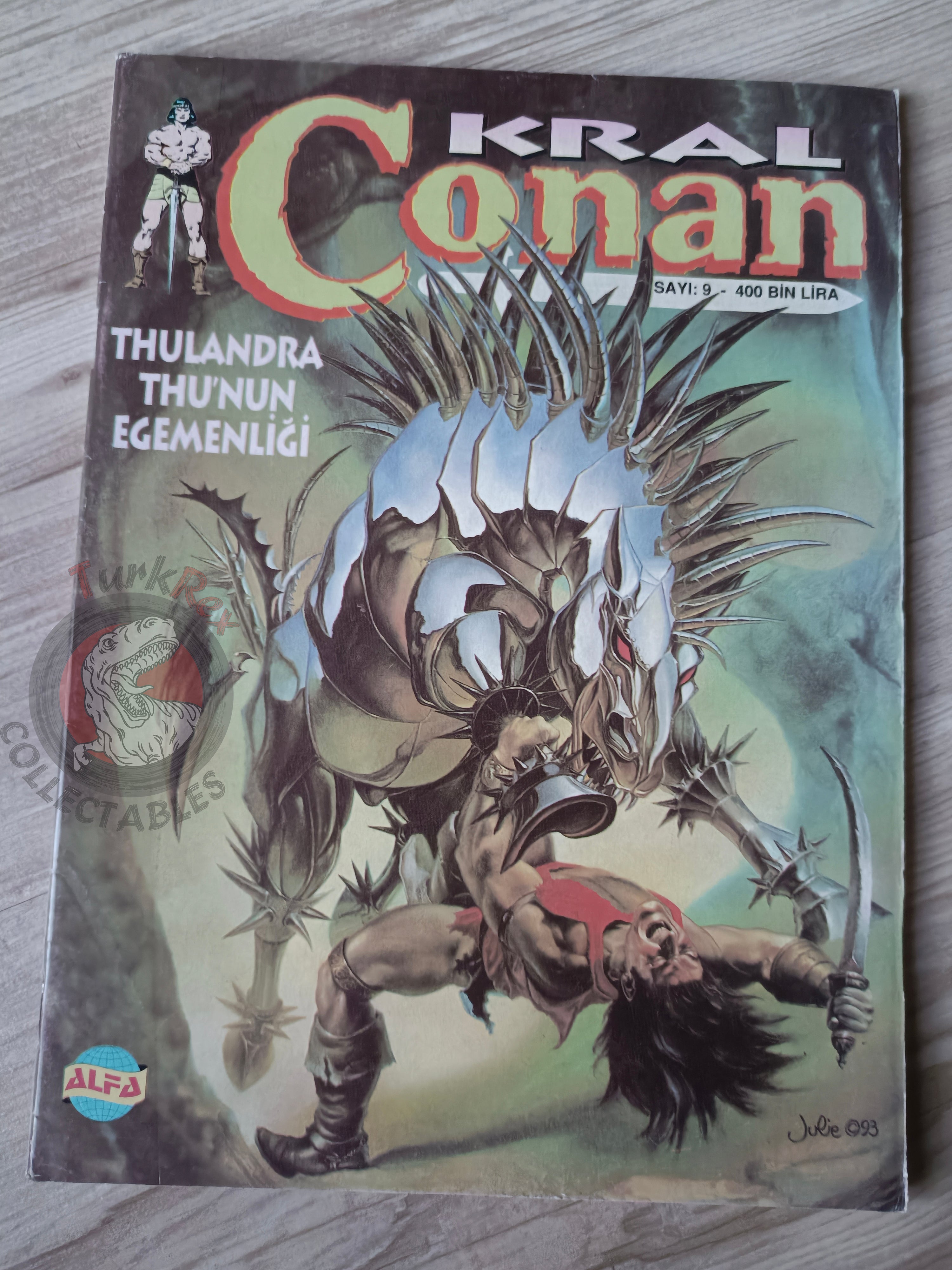 Kral Conan #9 The Savage Sword of #214 Turkish Comic Turkey King-Size Annual #2