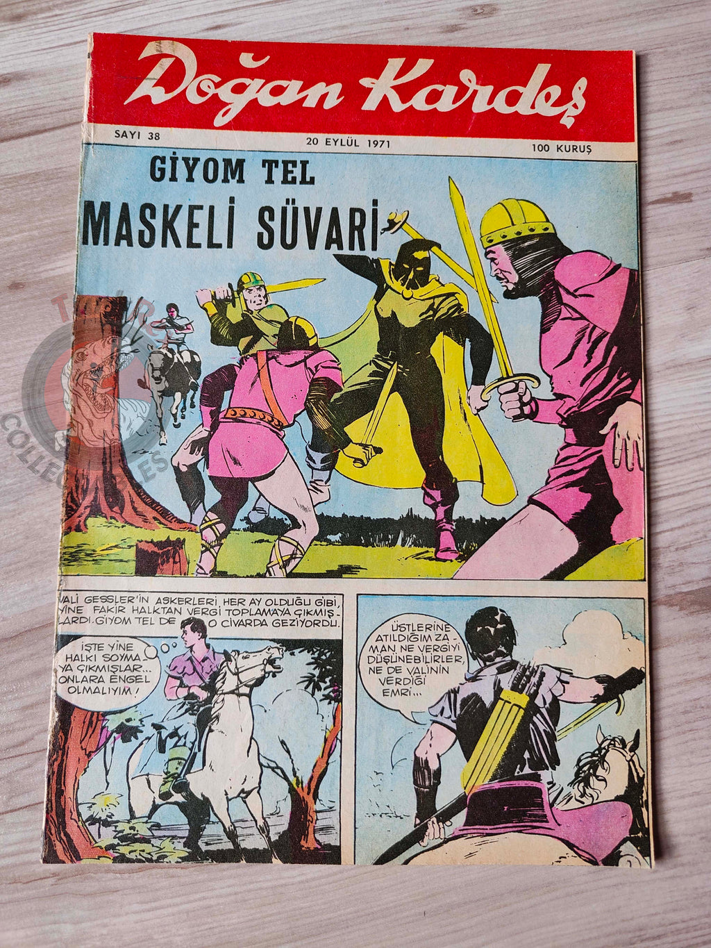 Doğan Kardeş 1971 Magazine #38 Turkish Comic Turkey William Tell Gulliver's Travels