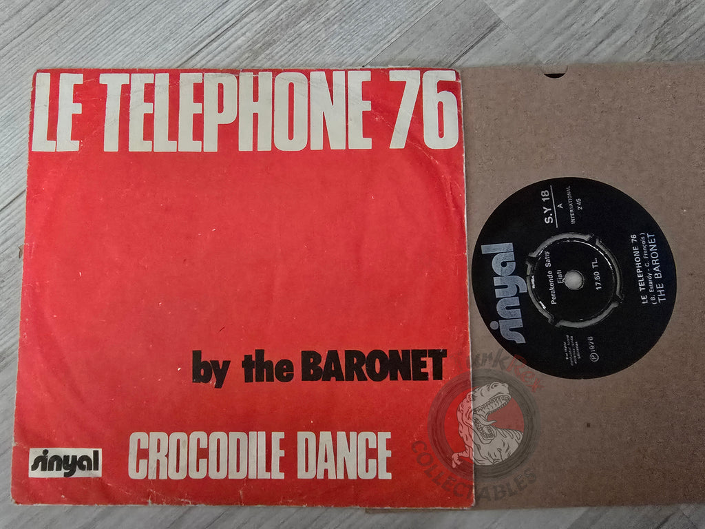 The Baronet – Le Telephone 76 7" Turkish Pressing Vinyl Turkey Edition Claude Francois
