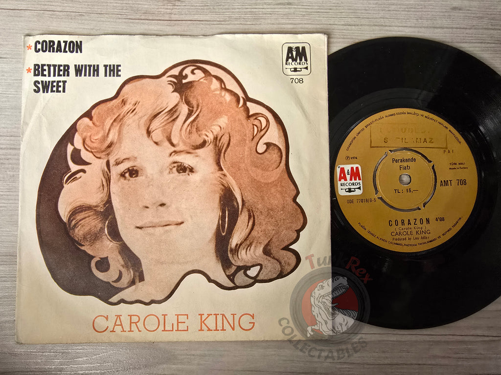 Carole King – Corazon / Better With The Sweet 7" Turkish Pressing Vinyl Turkey Edition Promo
