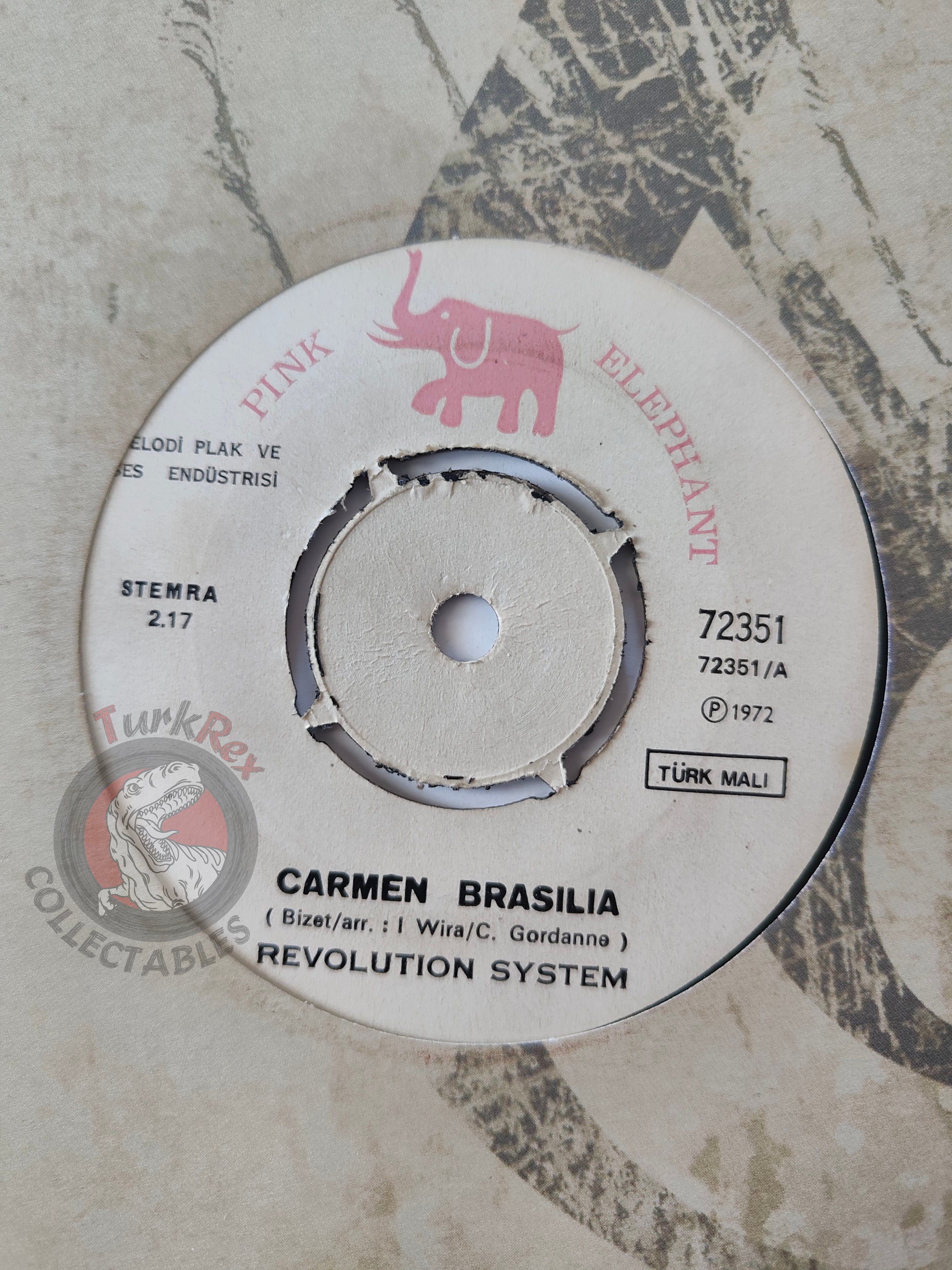 Revolution System – Carmen Brasilia 7" Turkish Pressing Vinyl Turkey Edition