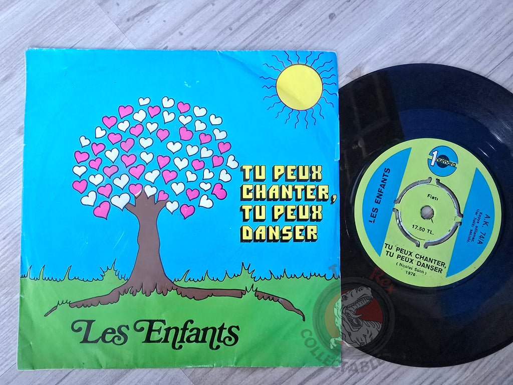 Les Enfants De Dieu – Tu Peux Chanter, Tu Peux Danser 7" Turkish Pressing Vinyl Turkey Edition