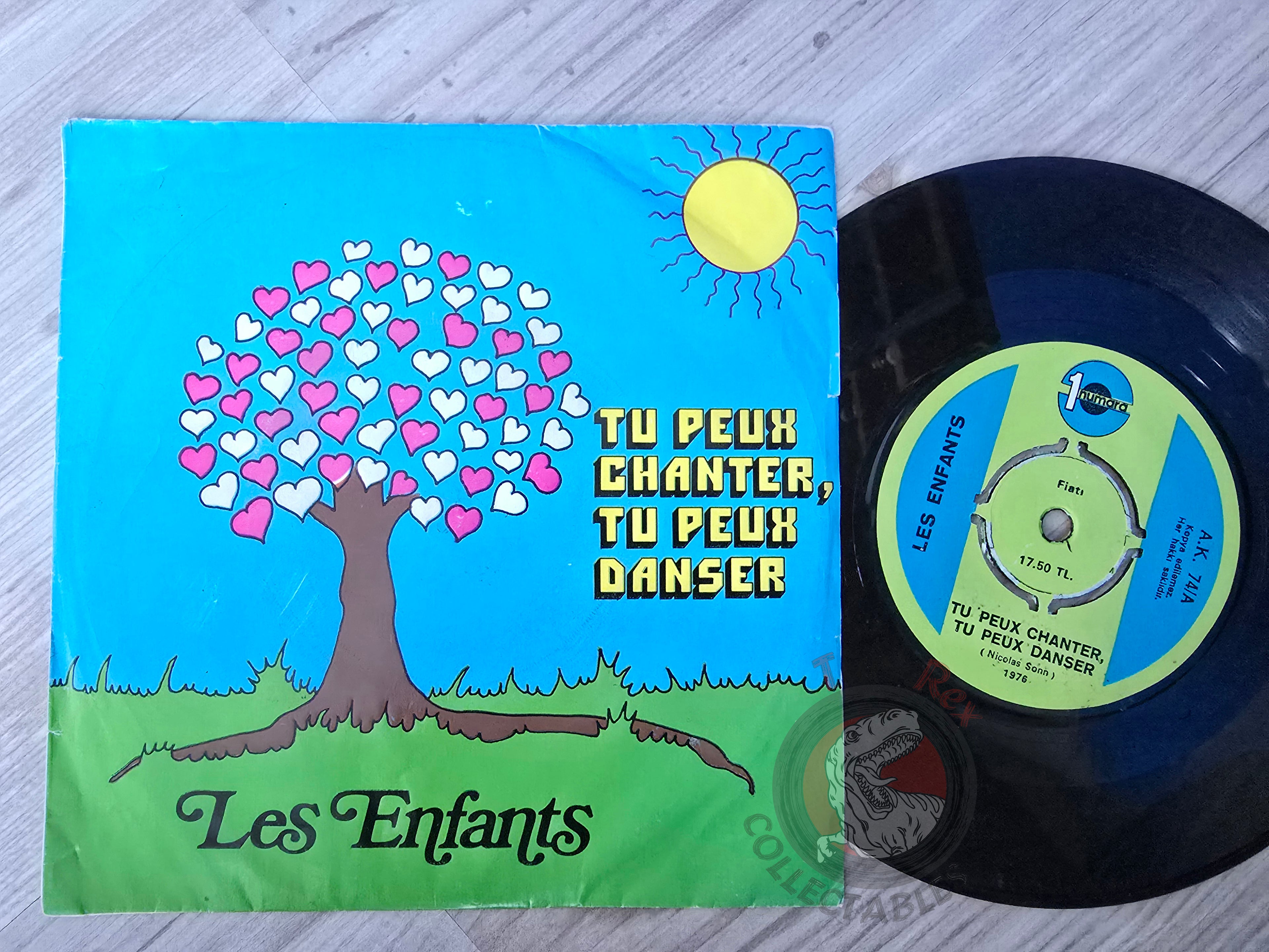Les Enfants De Dieu – Tu Peux Chanter, Tu Peux Danser 7" Turkish Pressing Vinyl Turkey Edition