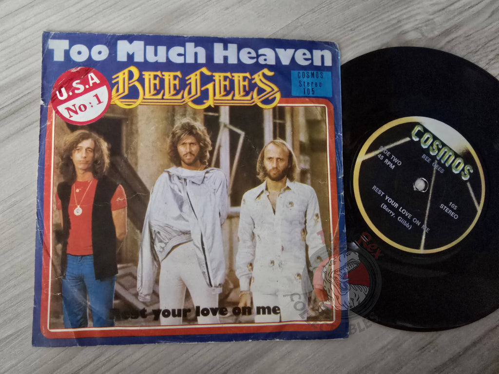 Bee Gees – Too Much Heaven 7" Turkish Pressing Vinyl Turkey Edition