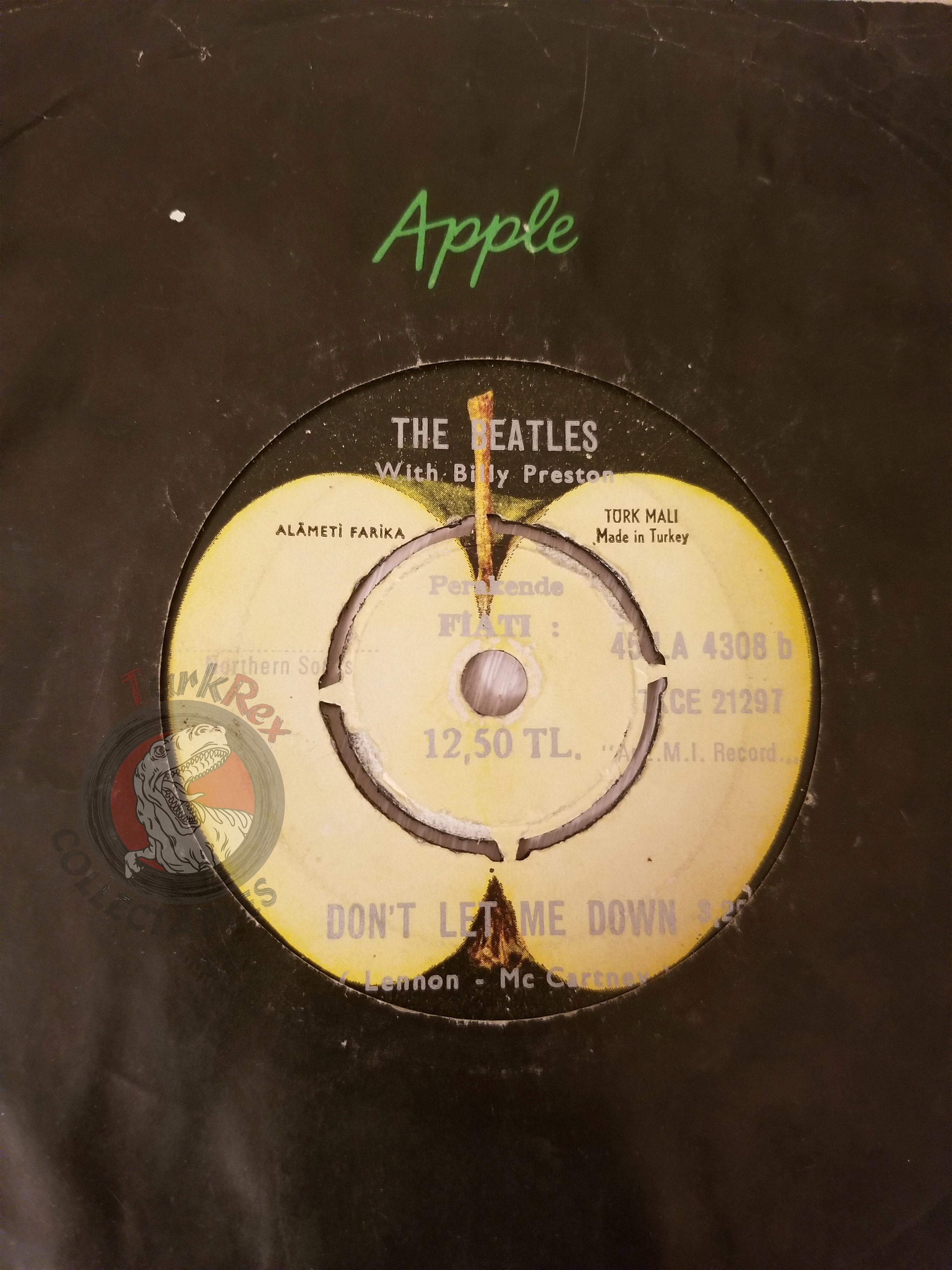 The Beatles With Billy Preston – Get Back 7" Turkish Pressing Vinyl Turkey Edition