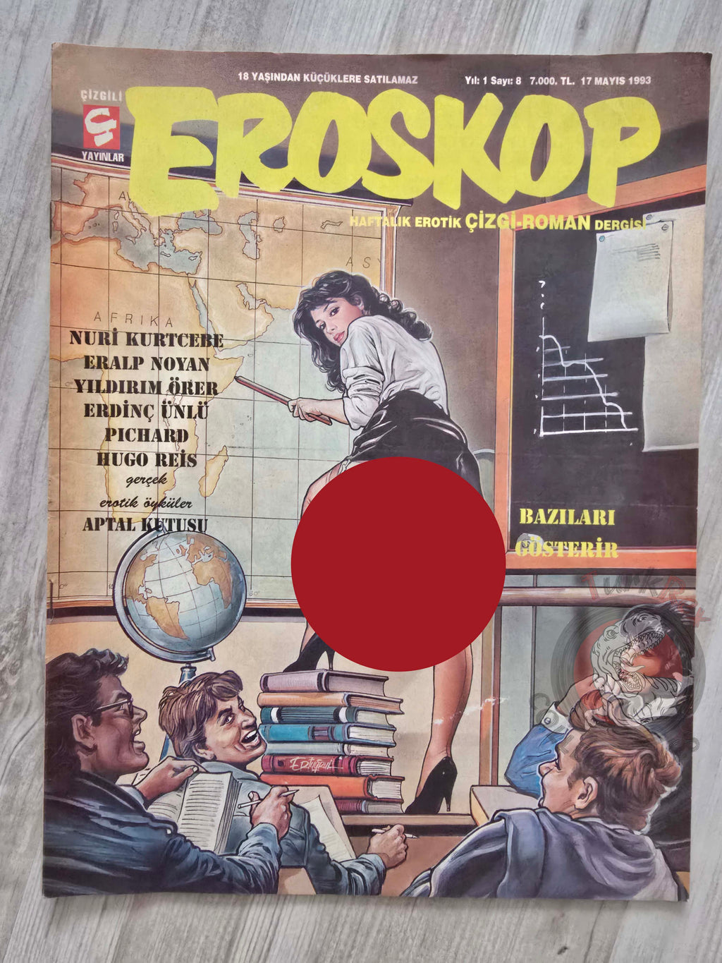 Eroskop #8 1993 Turkish Comic Turkey Erotic Mag La Contessa Rossa Georges Pichard