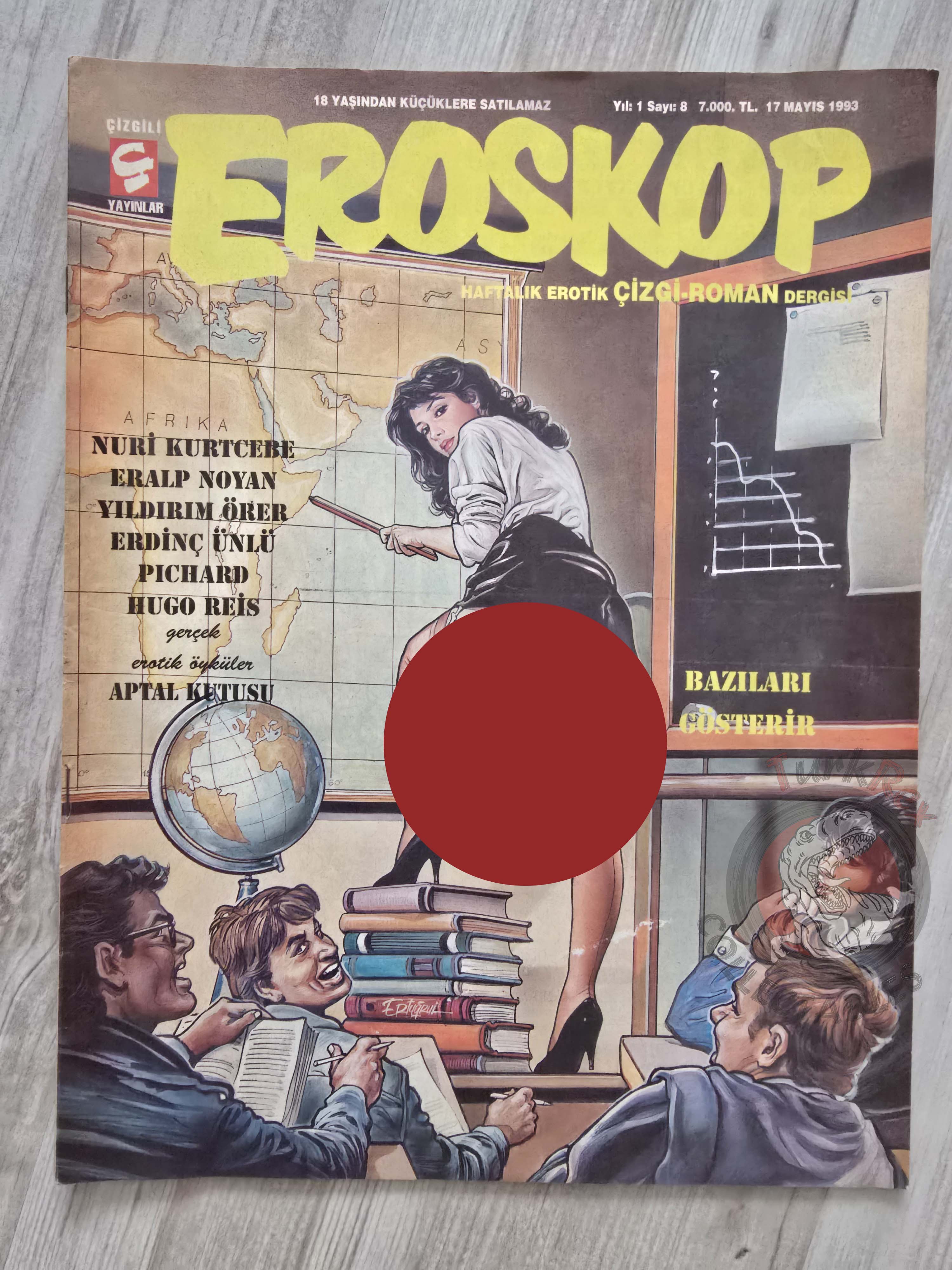 Eroskop #8 1993 Turkish Comic Turkey Erotic Mag La Contessa Rossa Georges Pichard