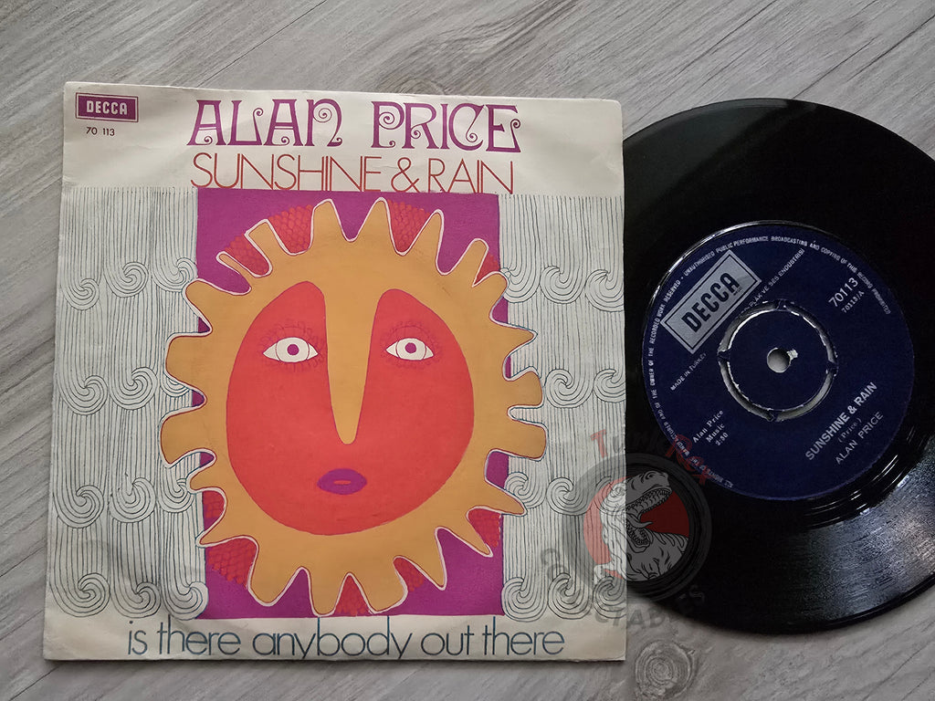 Alan Price – Sunshine & Rain 7" Turkish Pressing Vinyl Turkey Edition