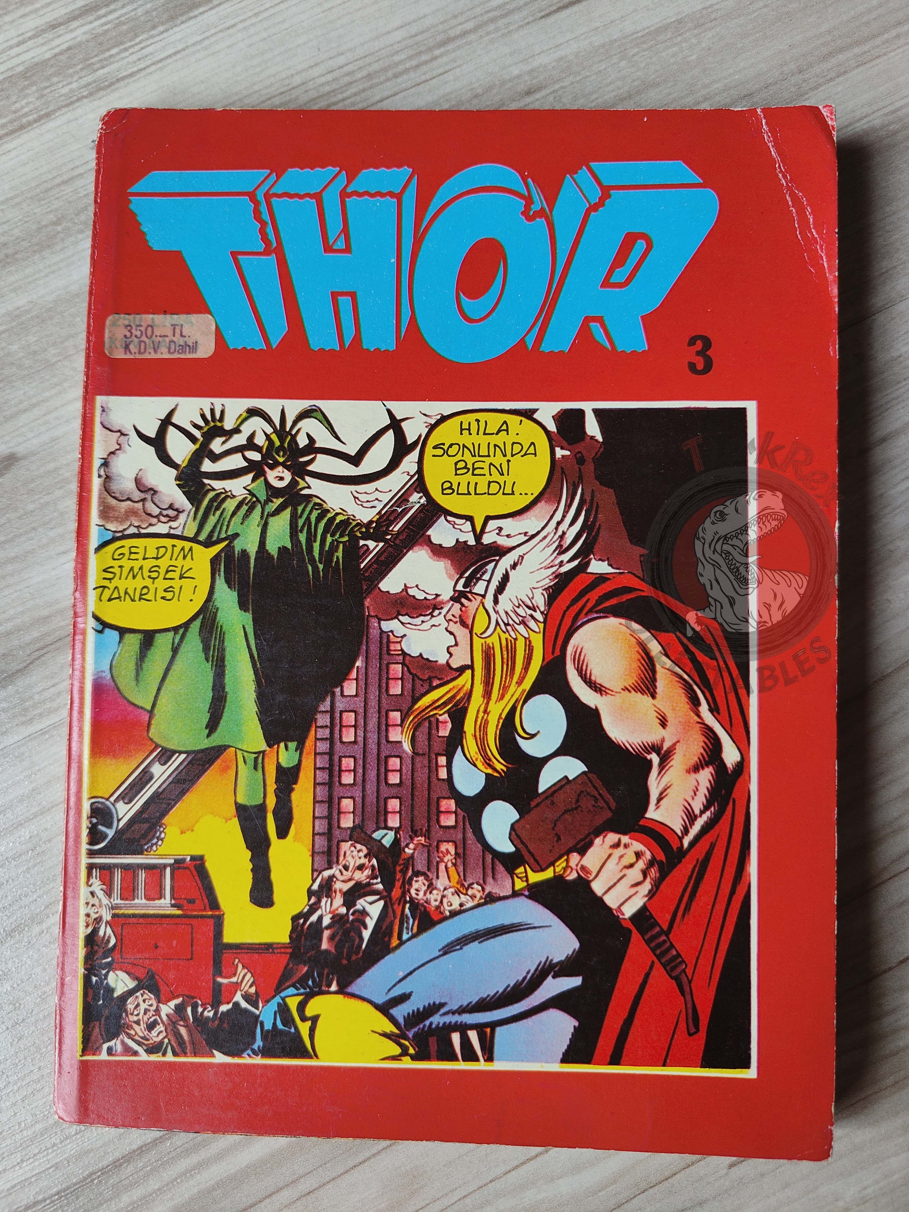 Thor #3 1985 Turkish Comic Turkey The Mighty Thor #188–192