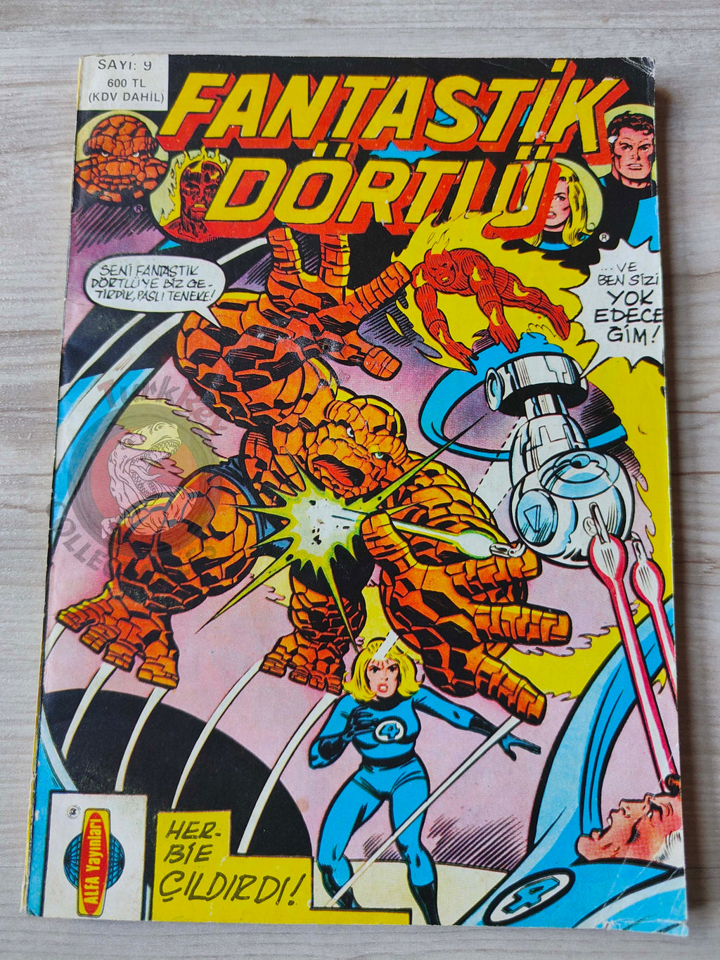 Fantastic Four #9 1988 Turkish Comic Turkey #217 #218 #219 #220 Spider-Man
