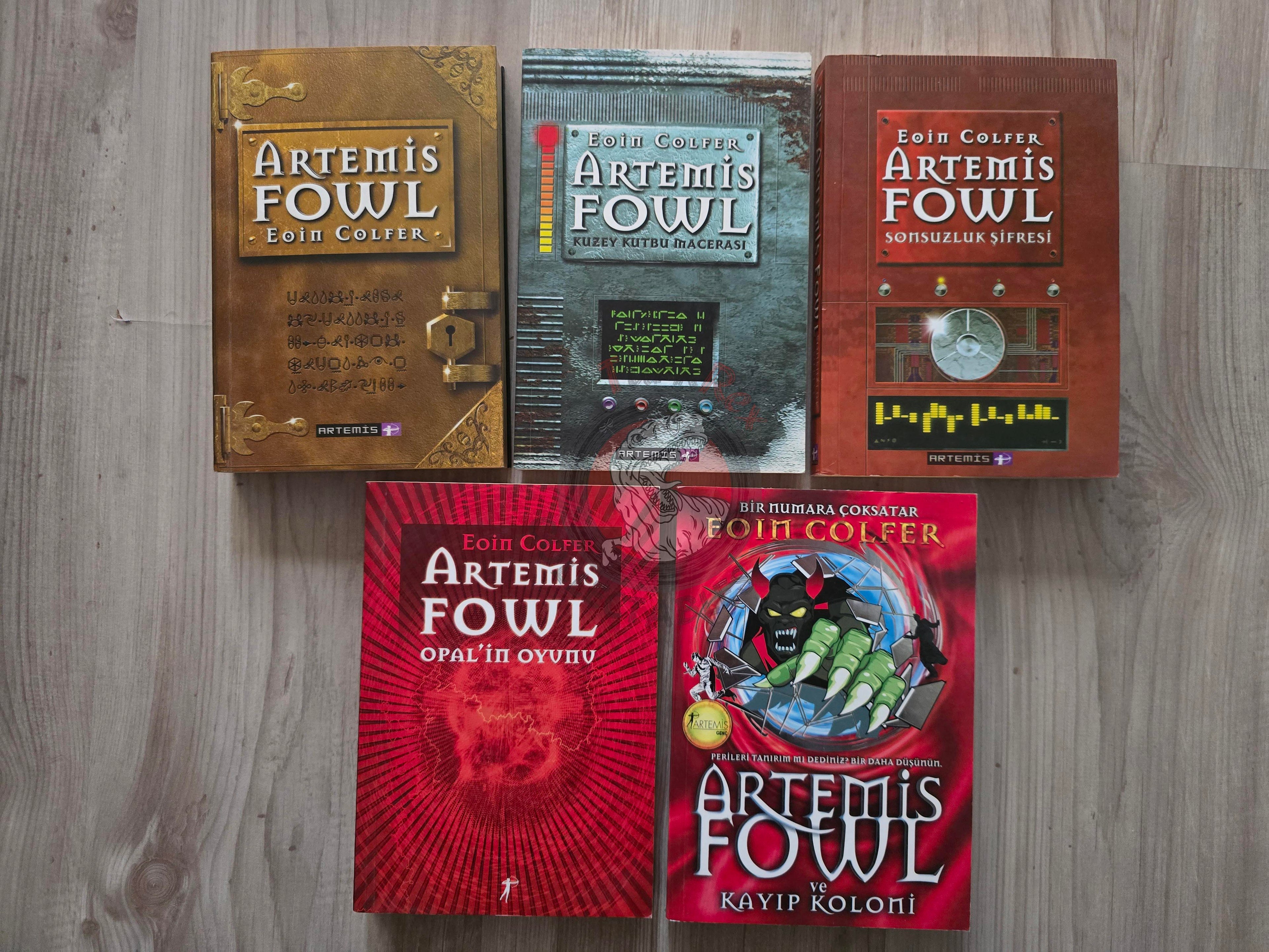 Eoin Colfer – Artemis Fowl Series 2003 Turkish Book Turkey Lot Of 5