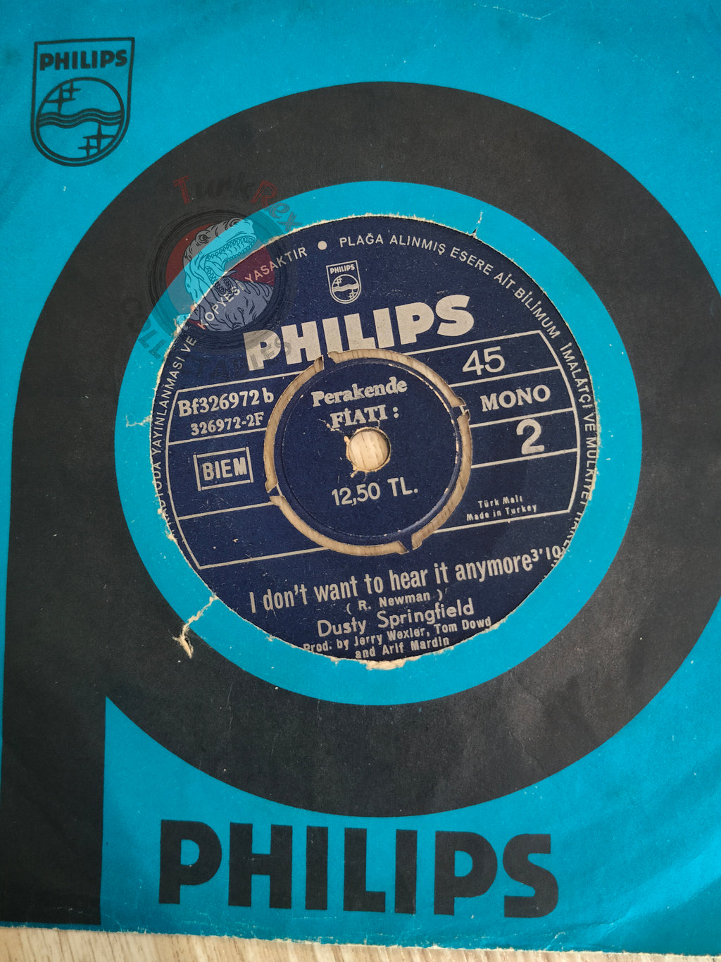 Dusty Springfield – The Windmills Of Your Mind 7" Turkish Pressing Vinyl Turkey Edition