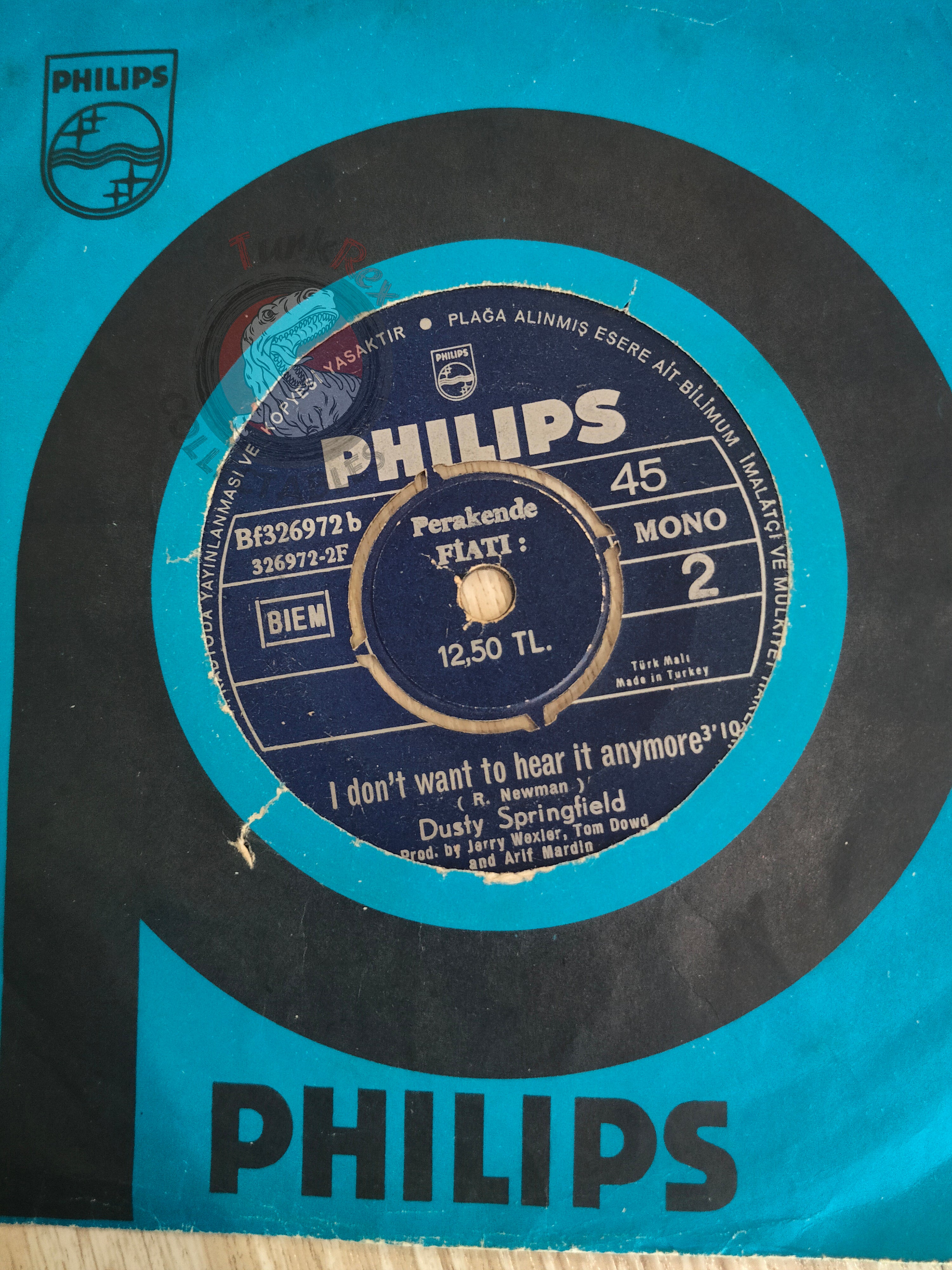 Dusty Springfield – The Windmills Of Your Mind 7" Turkish Pressing Vinyl Turkey Edition