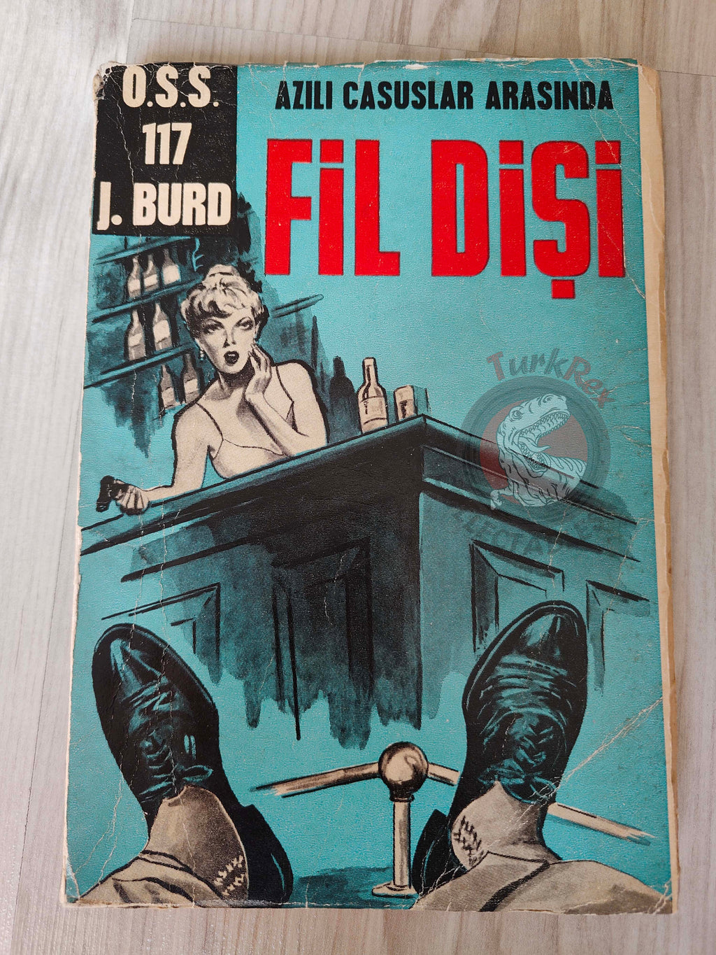 Jean Bruce – Miel de Rose 1960s 1st Turkish Book Turkey OSS 117