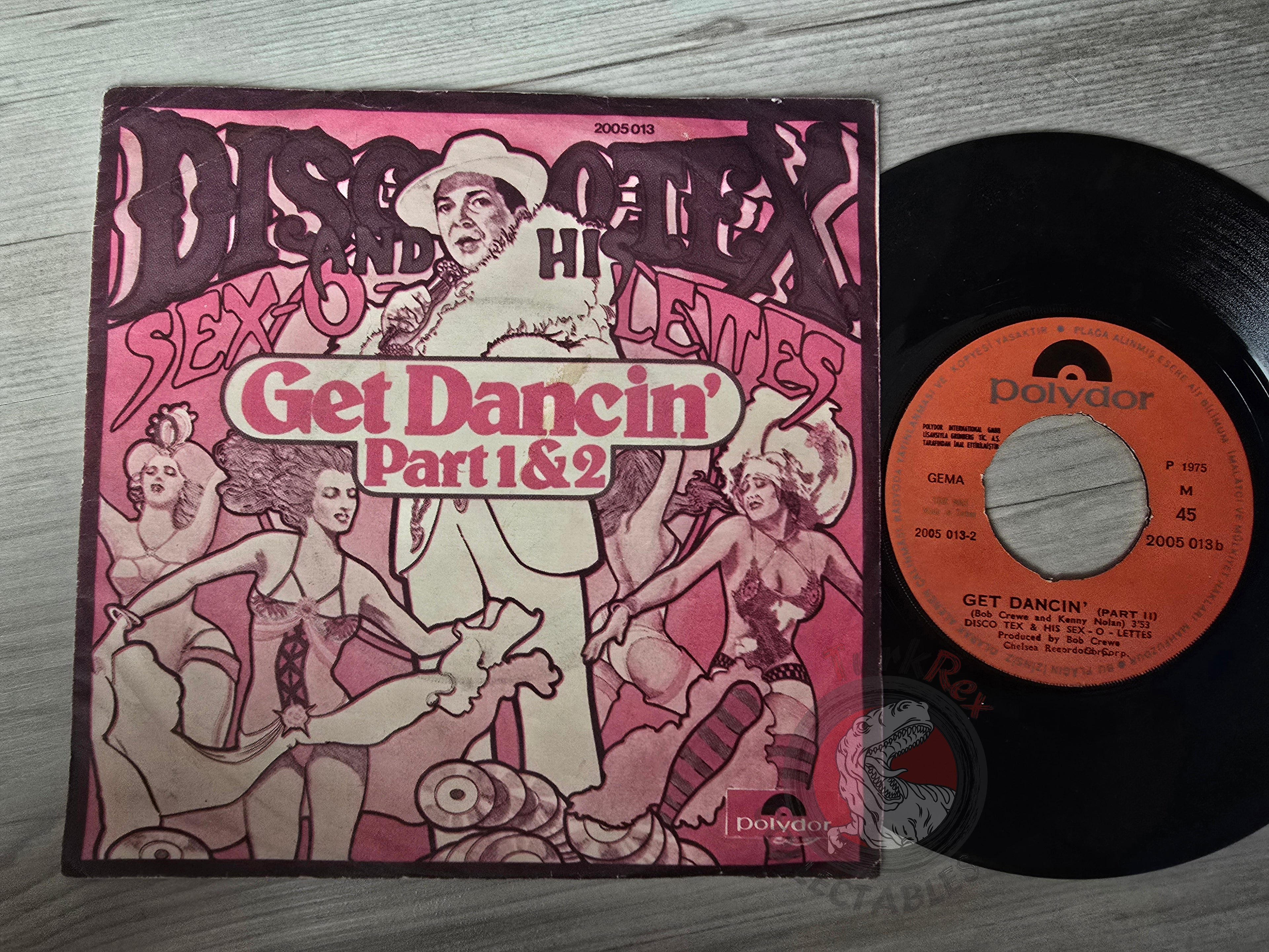 Disco-Tex & The Sex-O-Lettes – Get Dancin' 7" Turkish Pressing Vinyl Turkey Edition