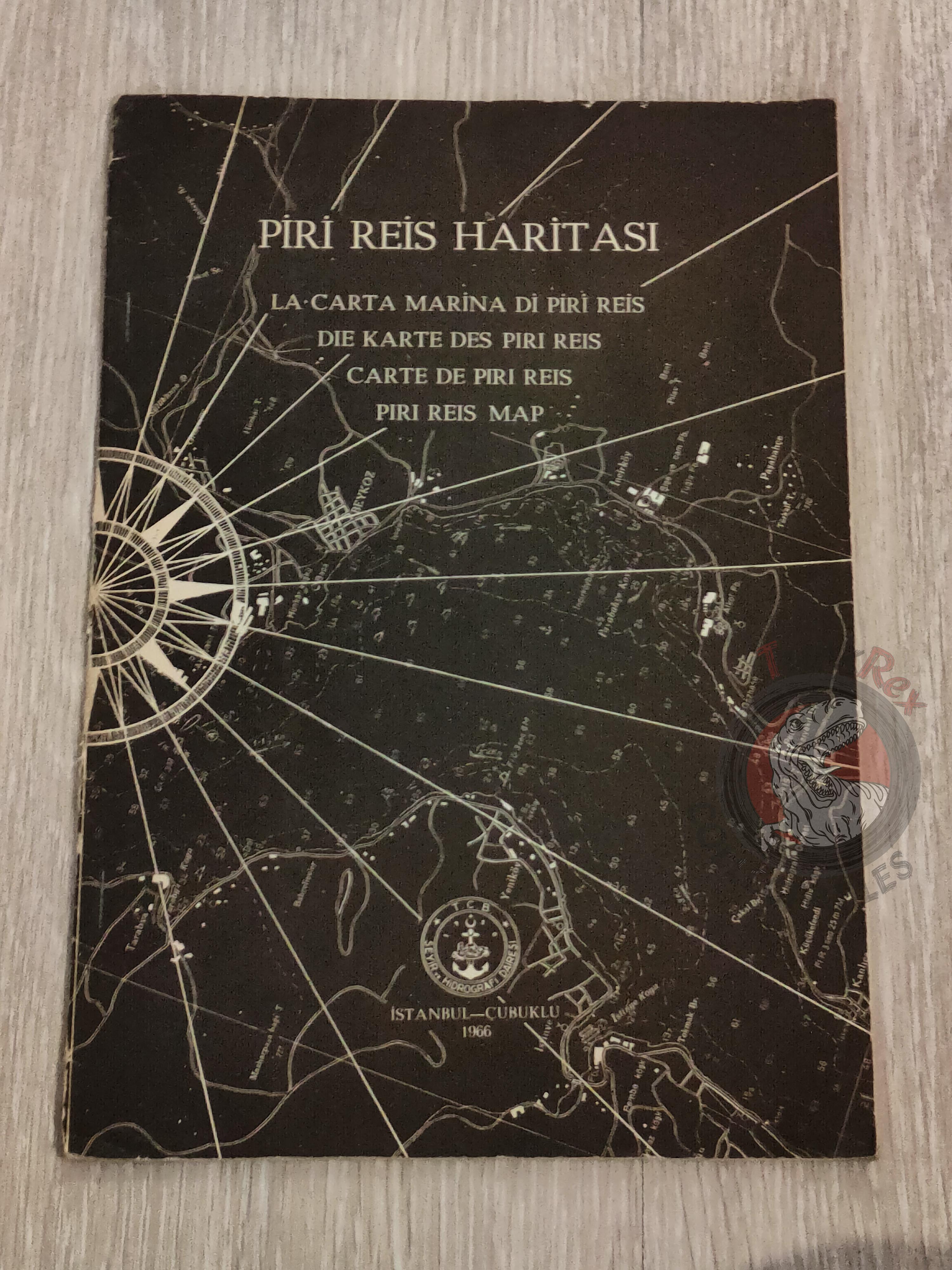 Piri Reis Map 1966 English Turkish German French Italian Book Turkey Ottoman Empire
