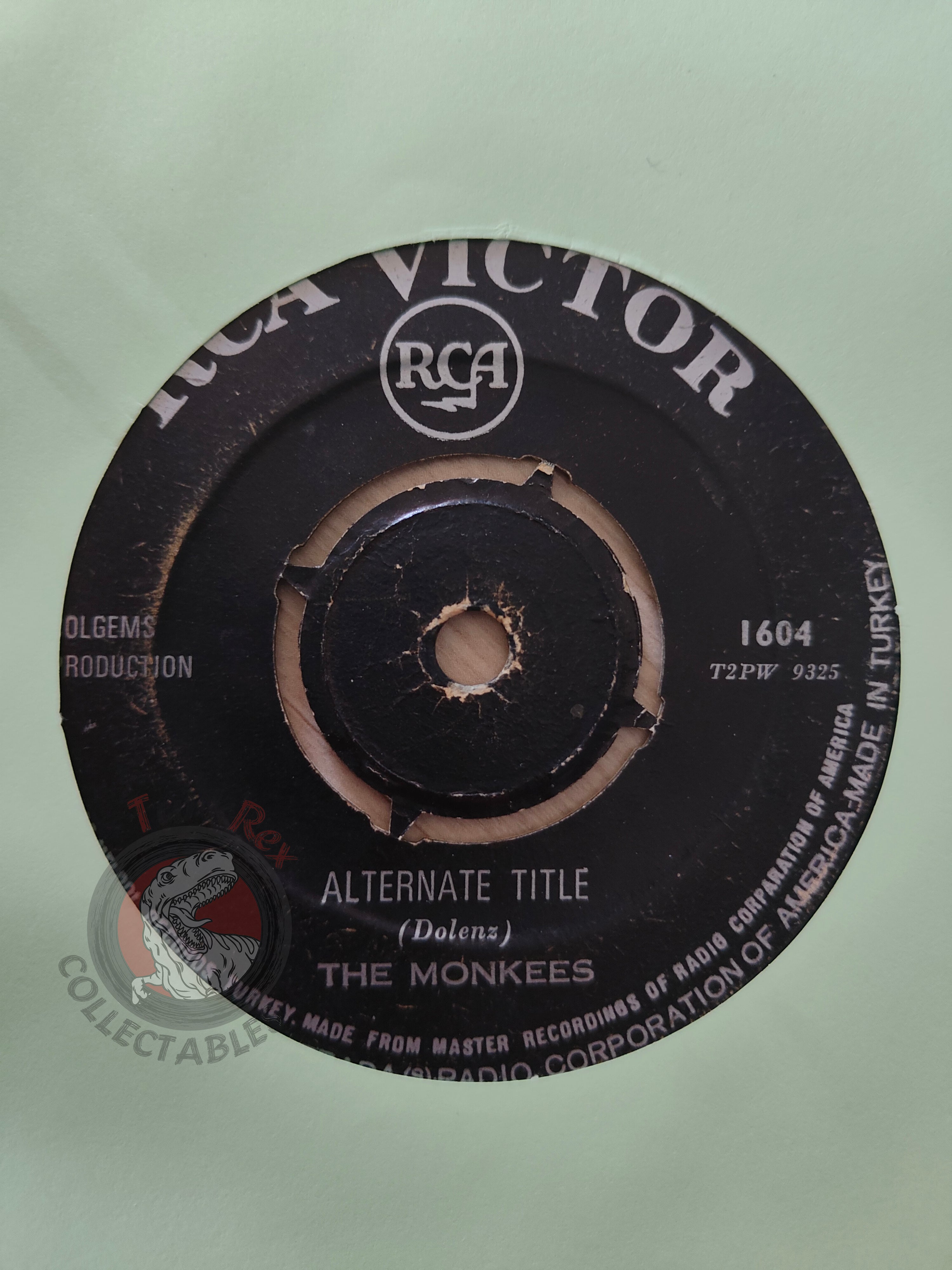 The Monkees – Alternate Title 7" Turkish Pressing Vinyl Turkey Edition