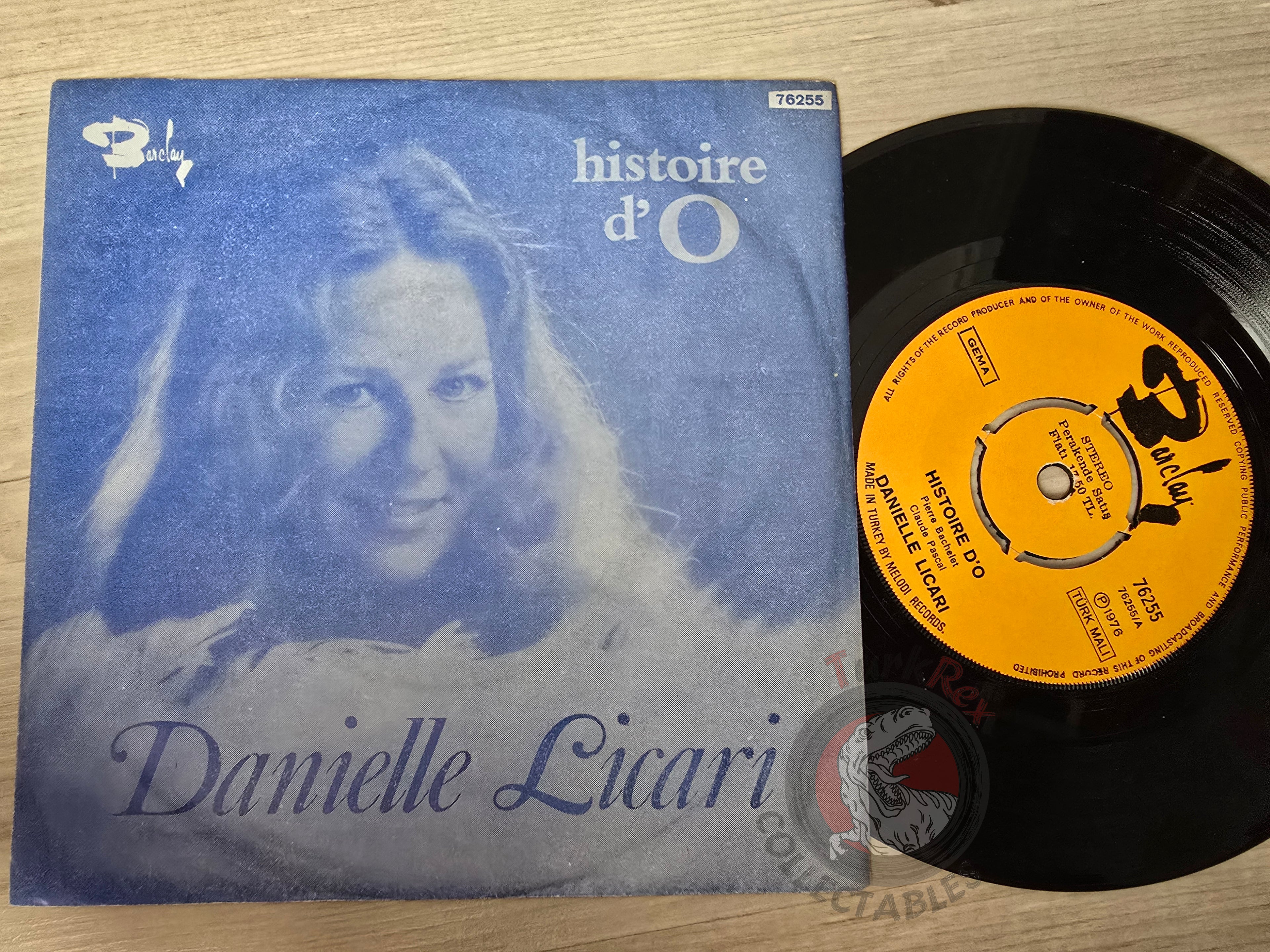 Danielle Licari – Histoire D´o 7" Turkish Pressing Vinyl Turkey Edition