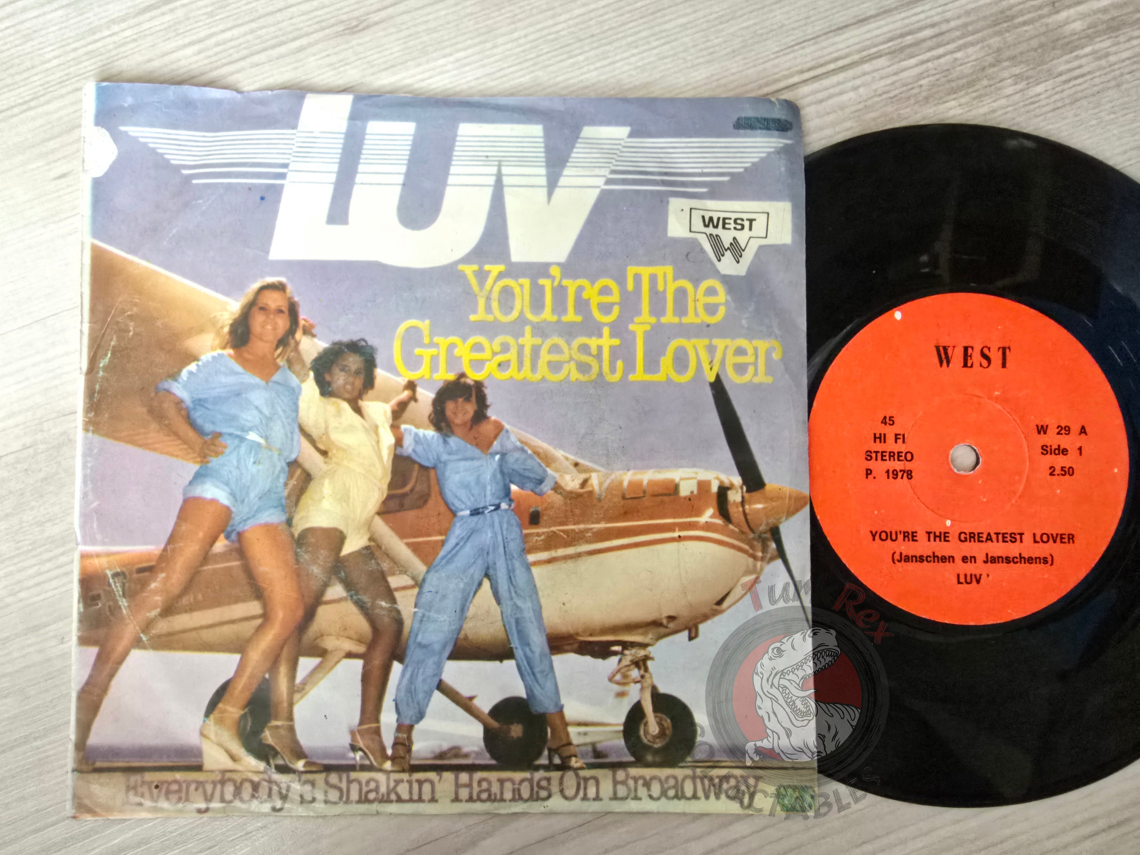 Luv – You're The Greatest Lover 7" Turkish Pressing Vinyl Turkey Edition