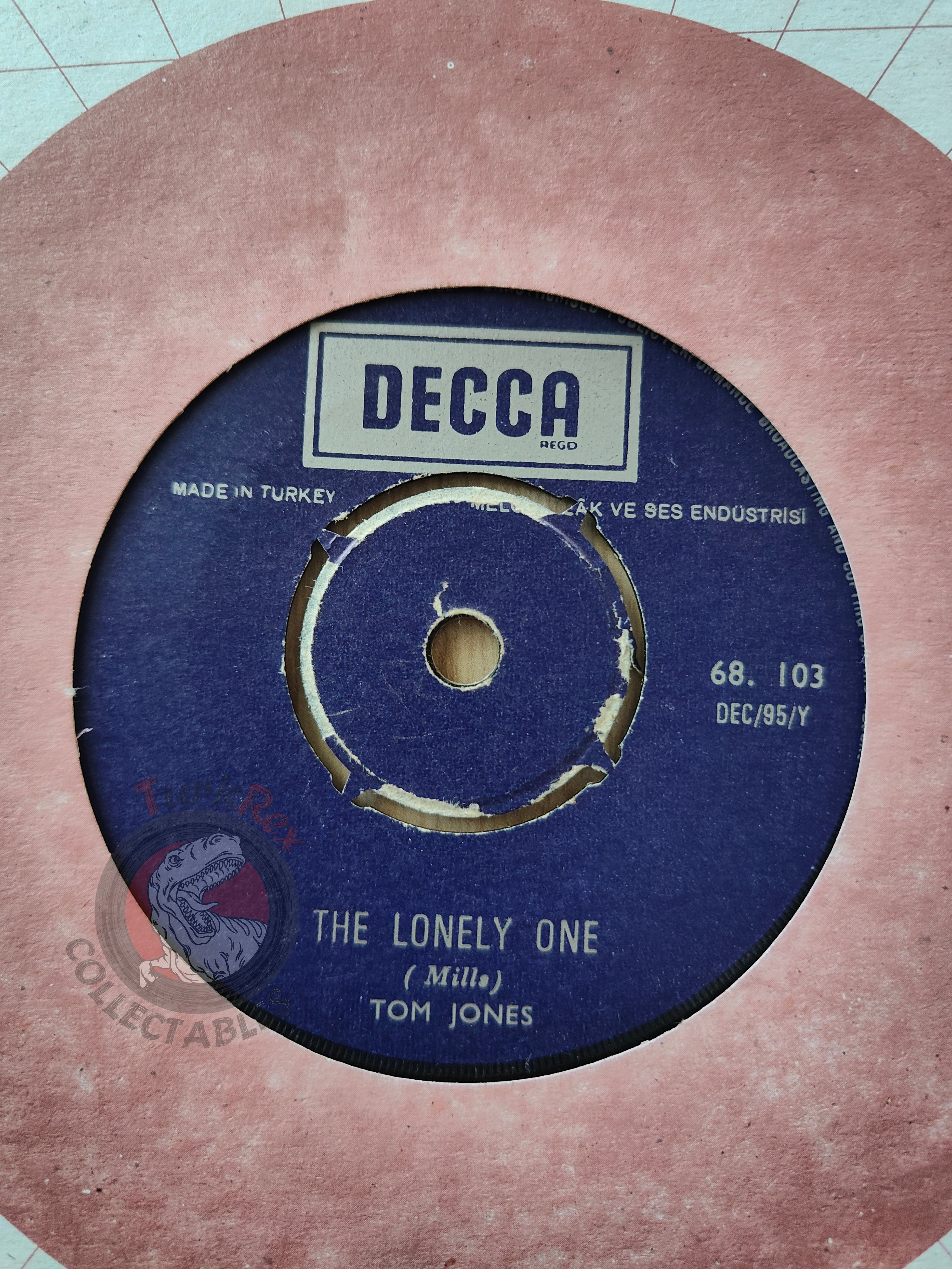 Tom Jones – I'm Coming Home 7" Turkish Pressing Vinyl Turkey Edition