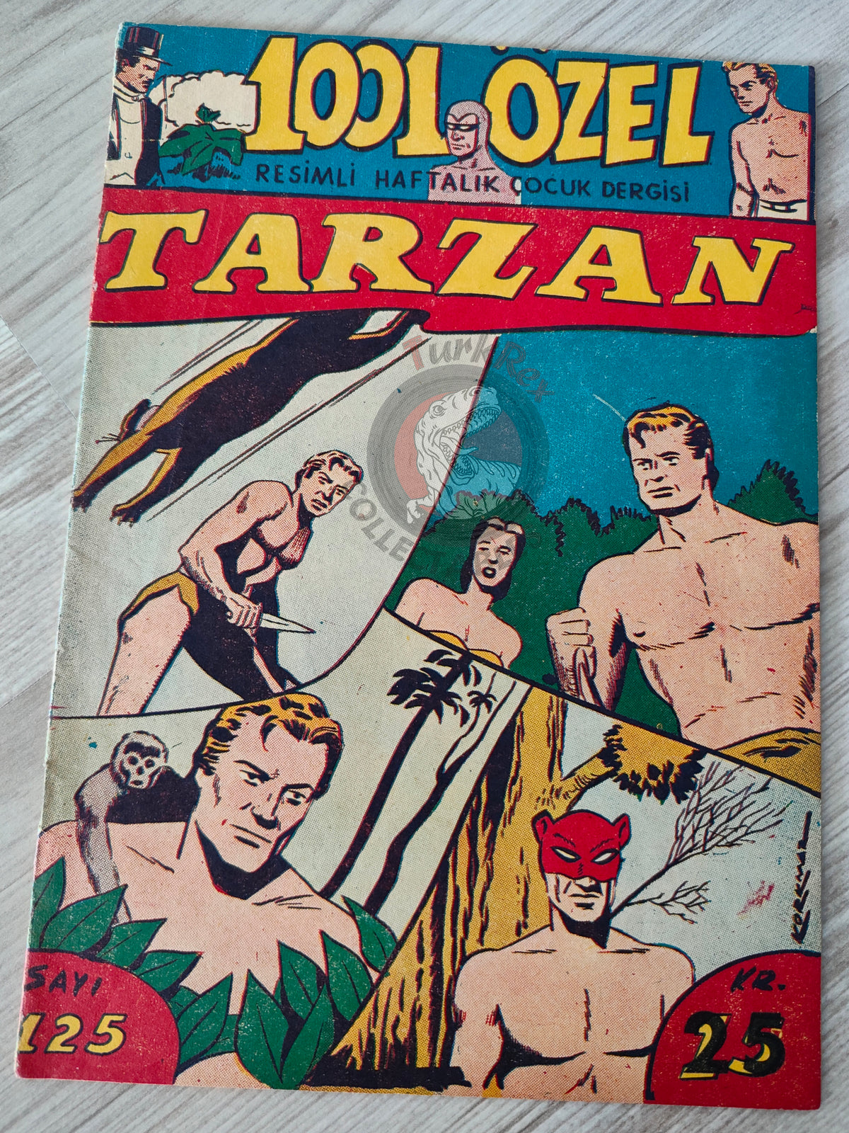 1001 Özel #125 1955 Tarzan Turkish Comic Mag Turkey