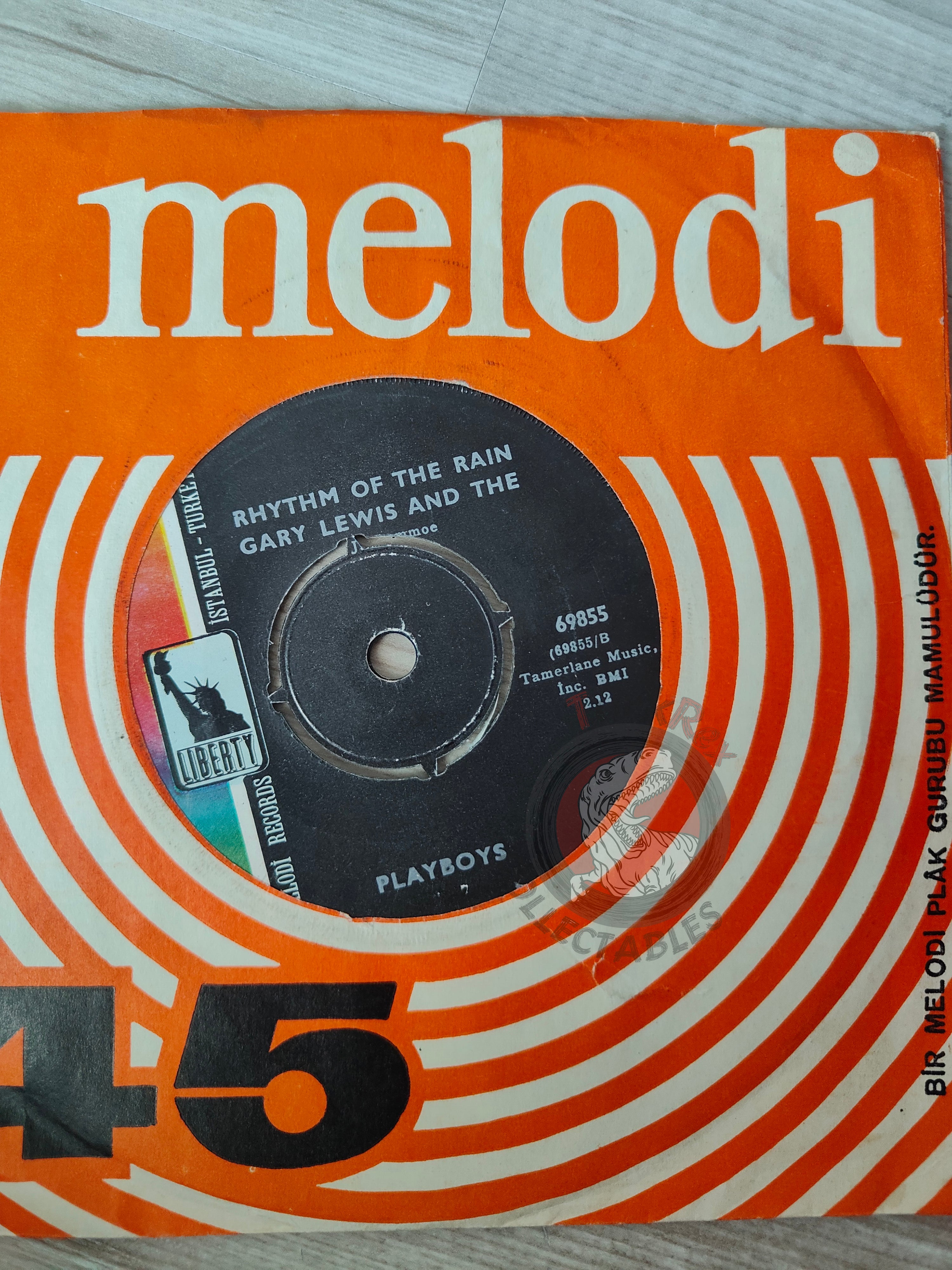Gary Lewis And The Playboys – Rhythm Of The Rain 7" Turkish Pressing Vinyl Turkey Edition