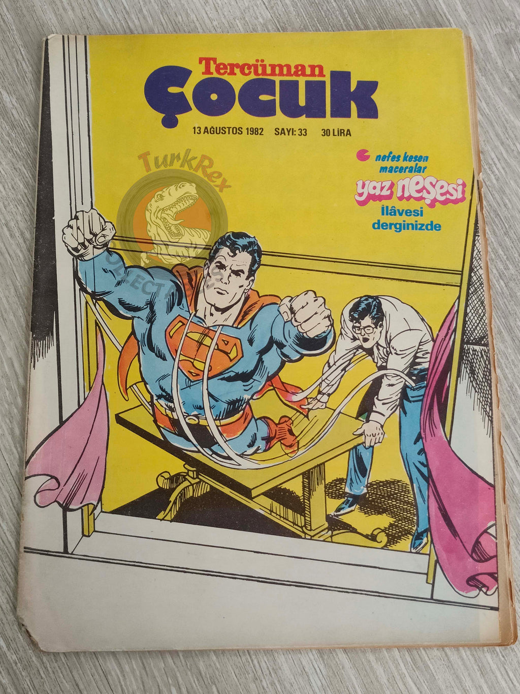 Tercüman Çocuk #33 1982 Turkish Comic Turkey Superman Star Wars #26 The Flintstones Thorgal