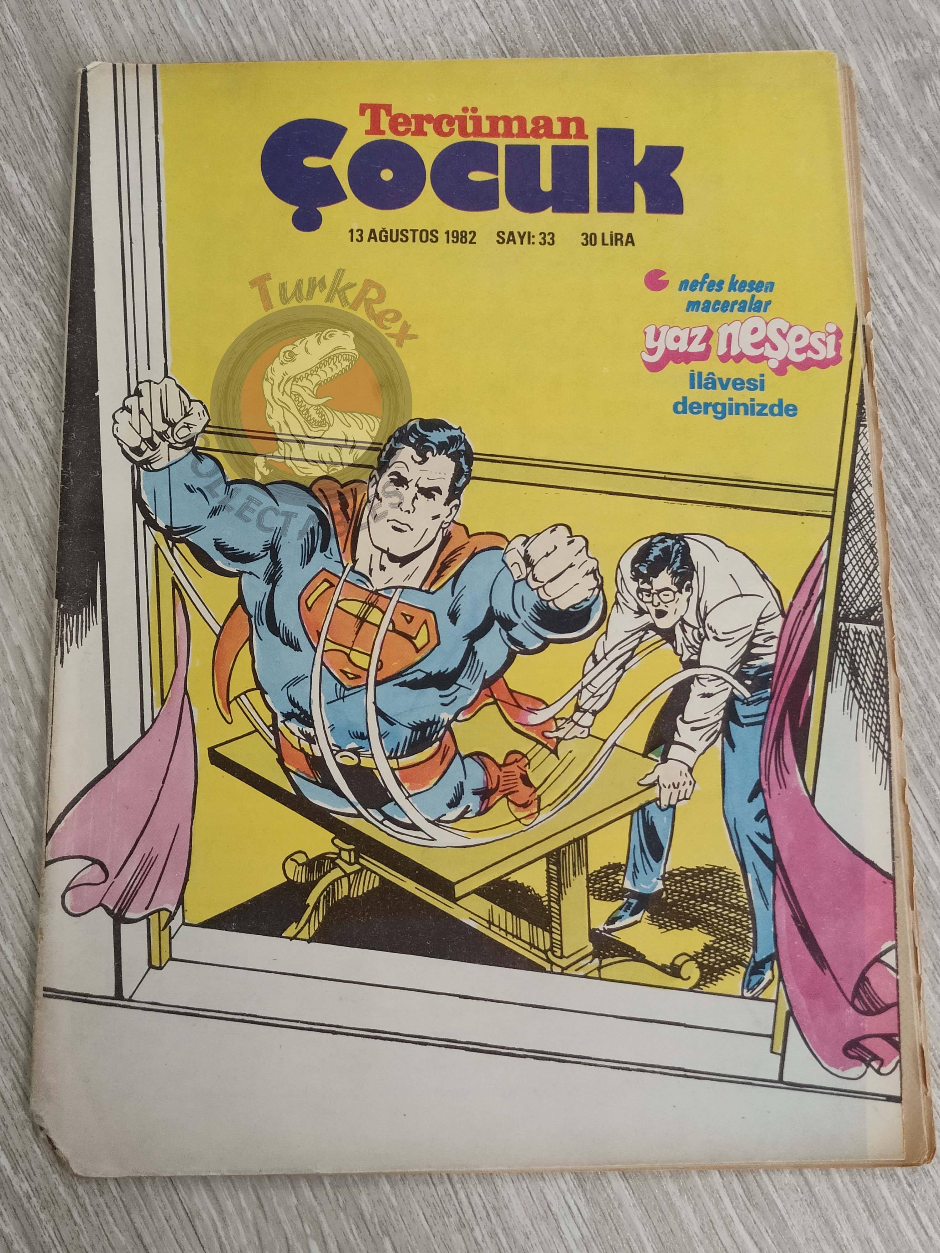 Tercüman Çocuk #33 1982 Turkish Comic Turkey Superman Star Wars #26 The Flintstones Thorgal