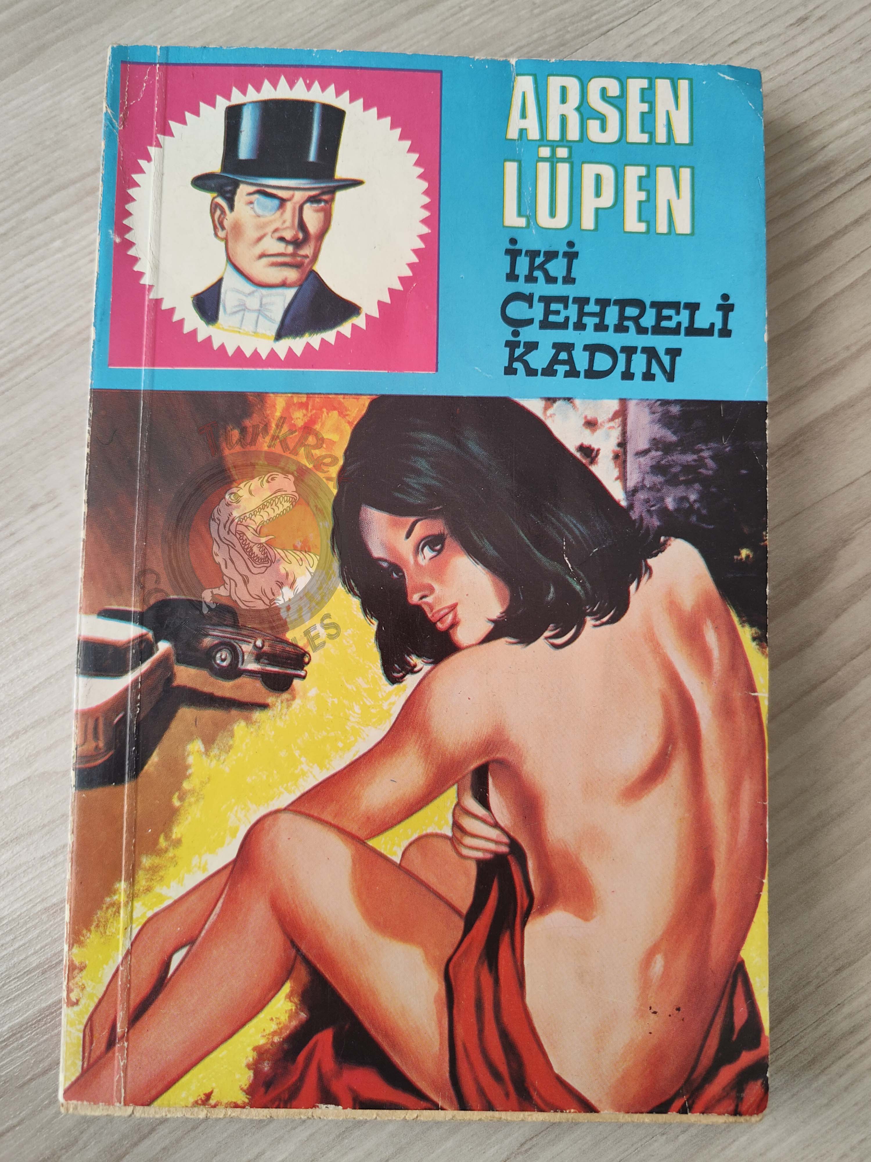 Arsène Lupin #3 La Femme aux deux sourires 1972 Turkish Book Turkey Maurice Leblanc
