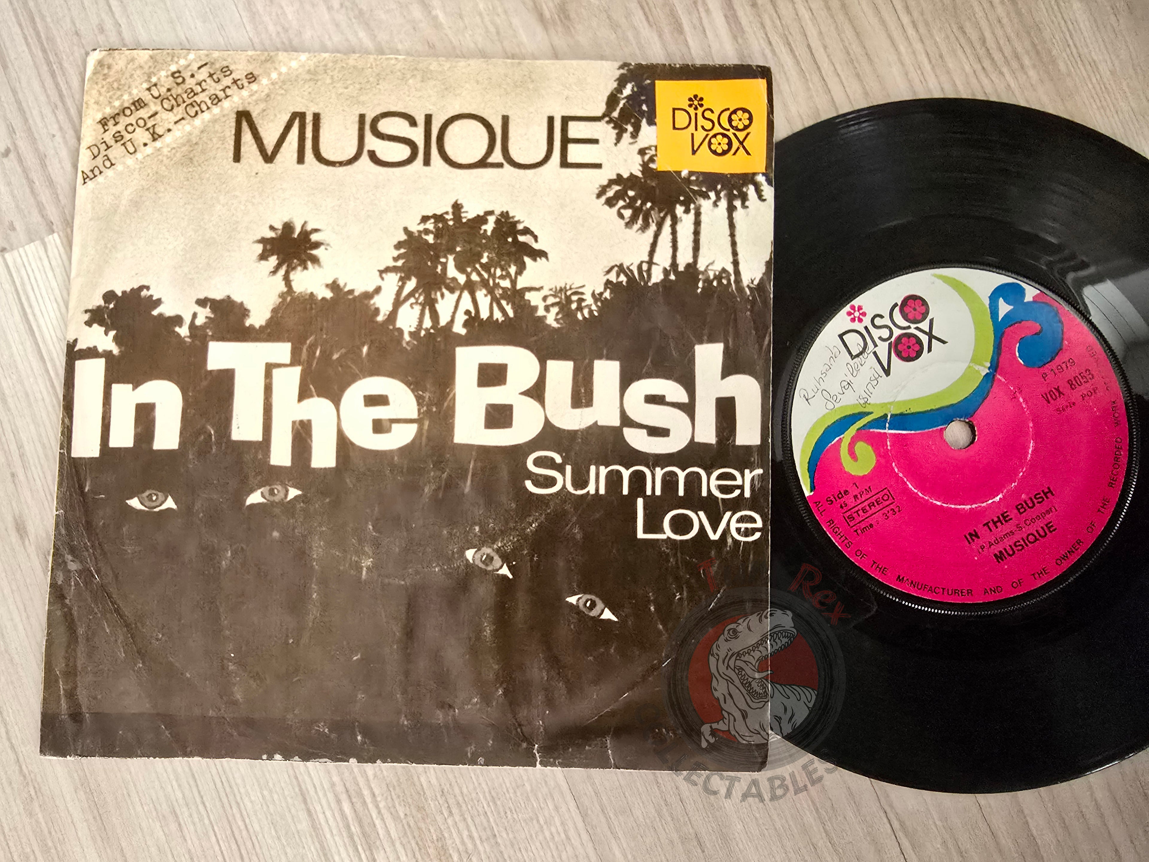 Musique – In The Bush / Summer Love 7" Turkish Pressing Vinyl Turkey Edition