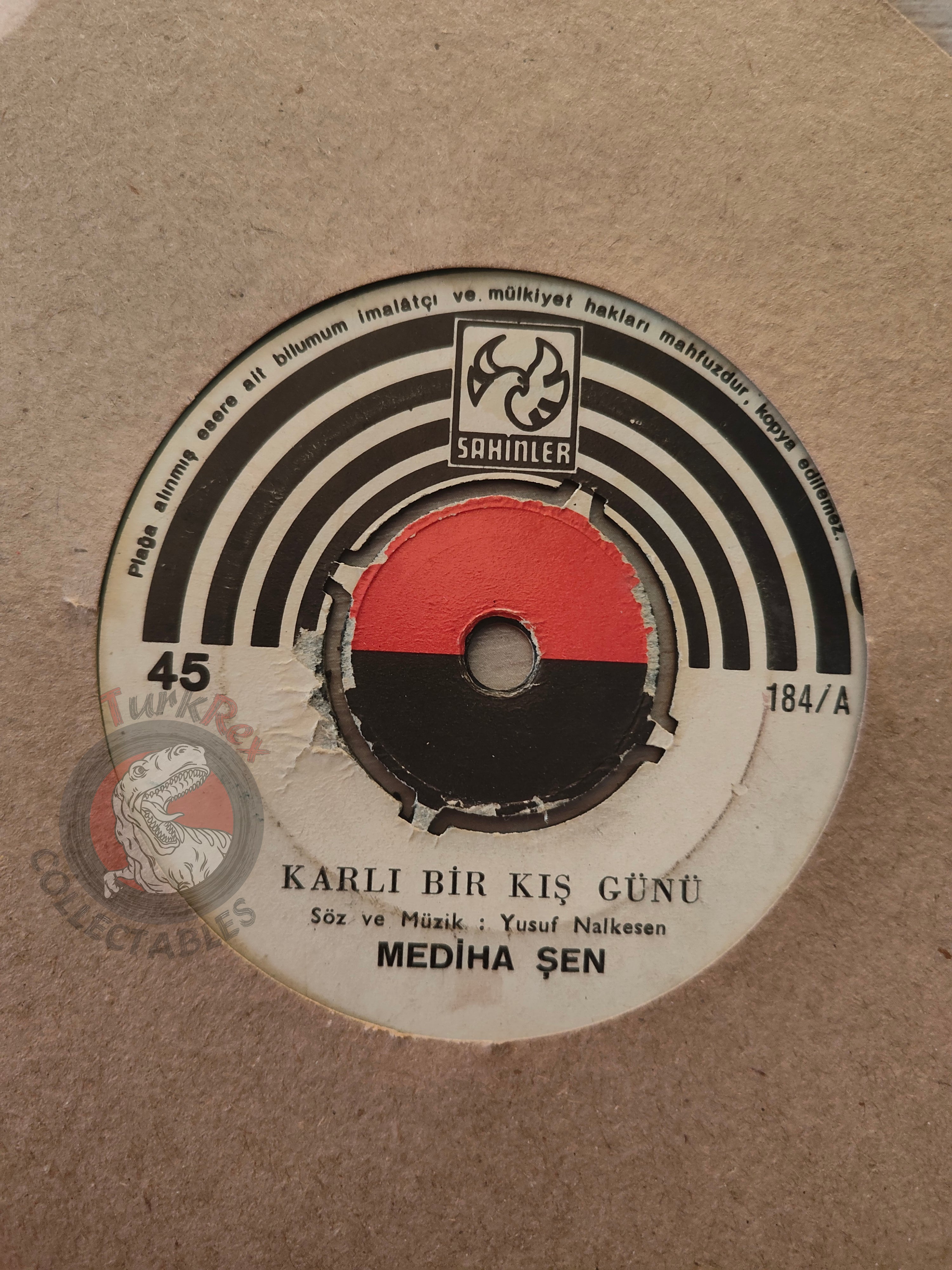 Mediha Şen – Karlı Bir Kış Günü 7" Turkish Pressing Vinyl Turkey Edition